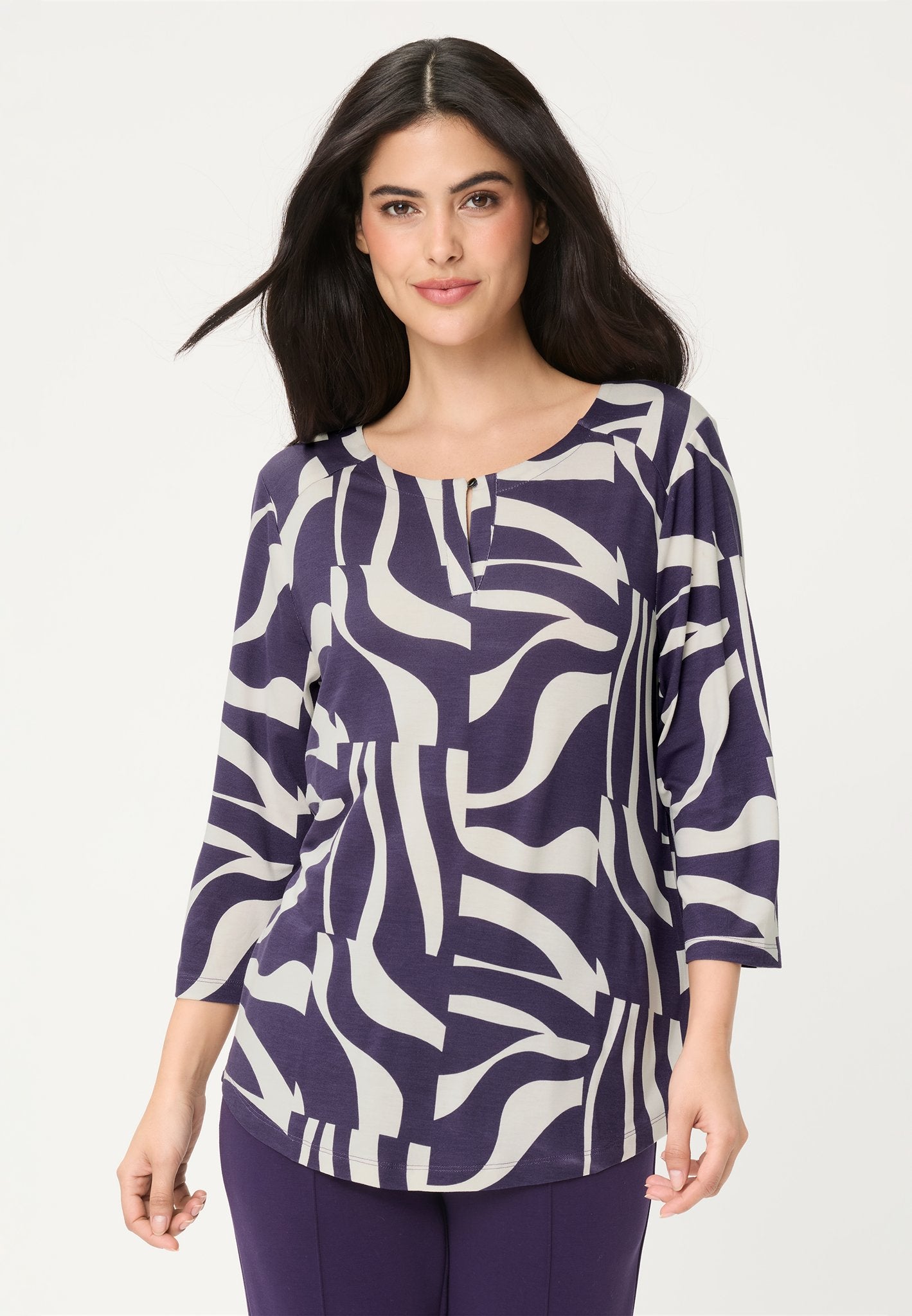 Olsen Damen T-Shirts  Plum