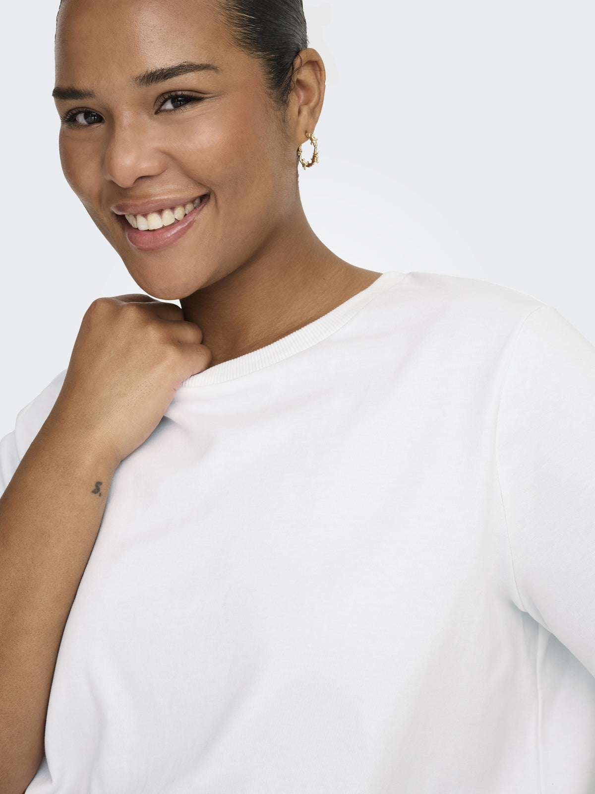 Only Carmakoma Damen T-Shirts Bright White