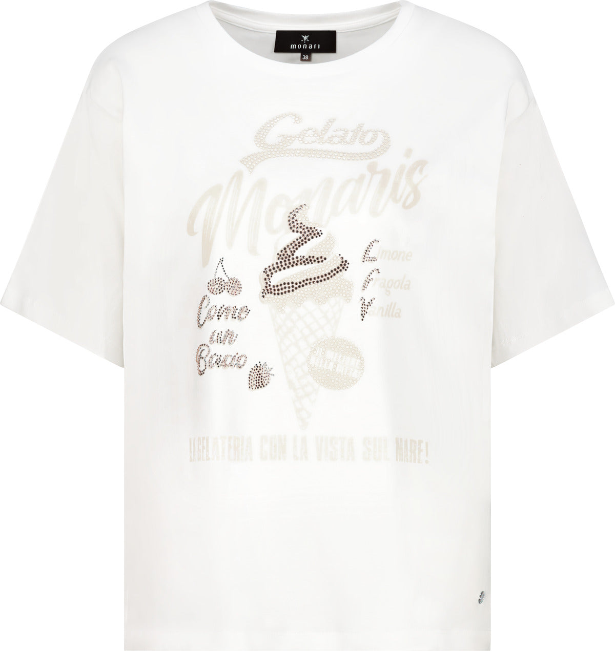 Monari Damen T-Shirts Cream