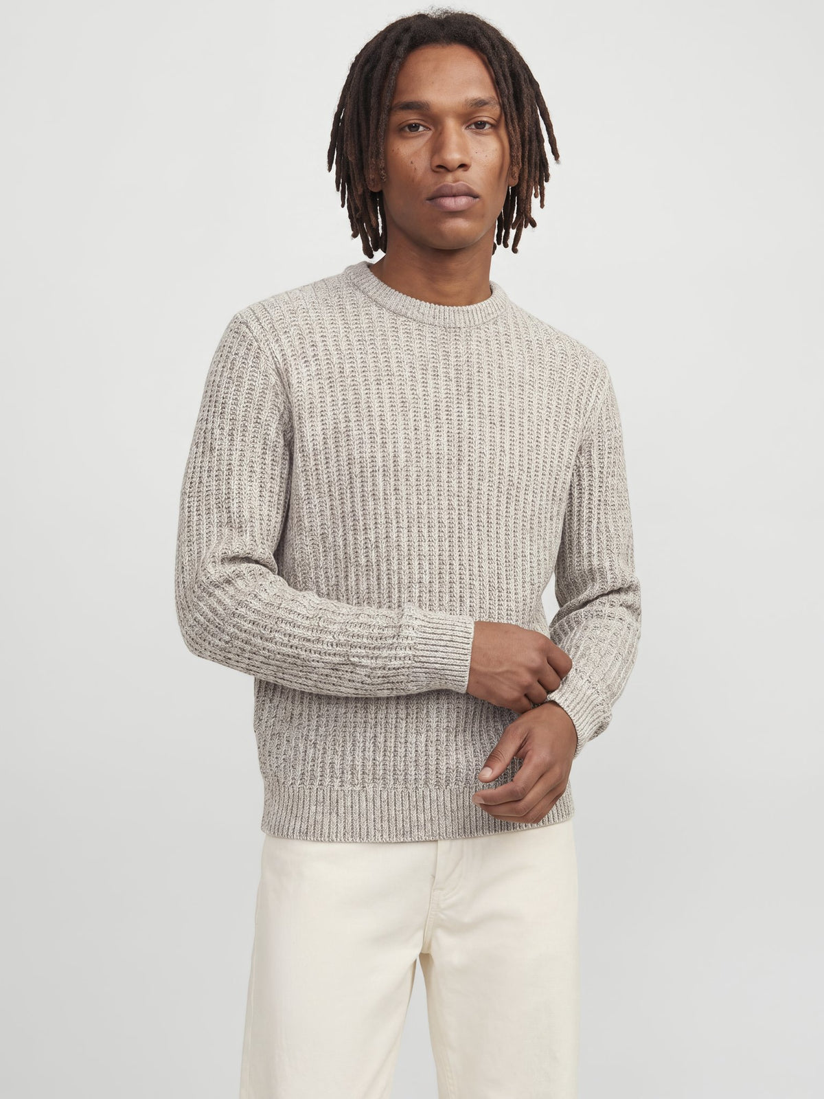 Jack & Jones Herren Pullover Sea Salt/Twiste