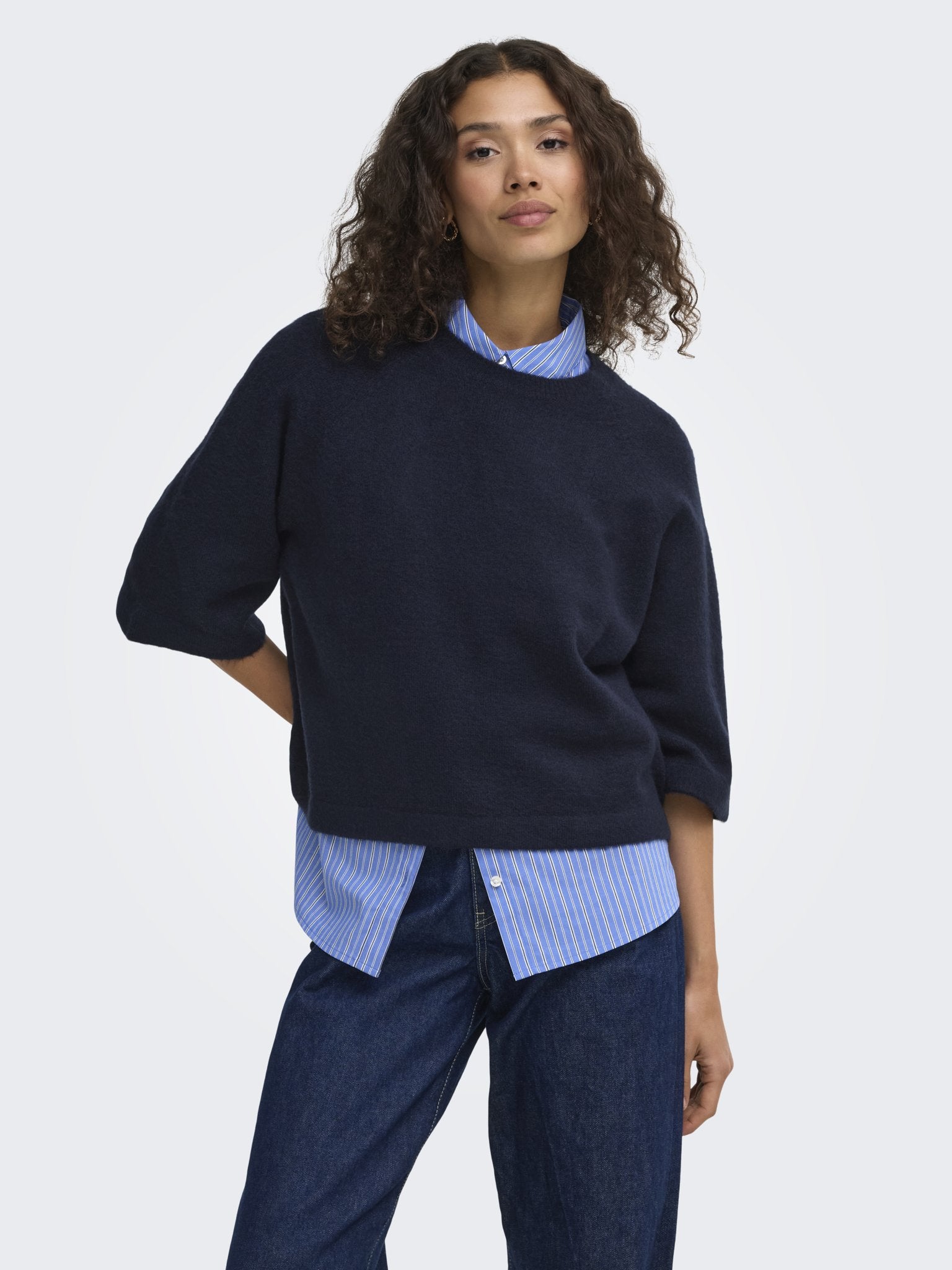 only Damen Pullover Night Sky/Melan