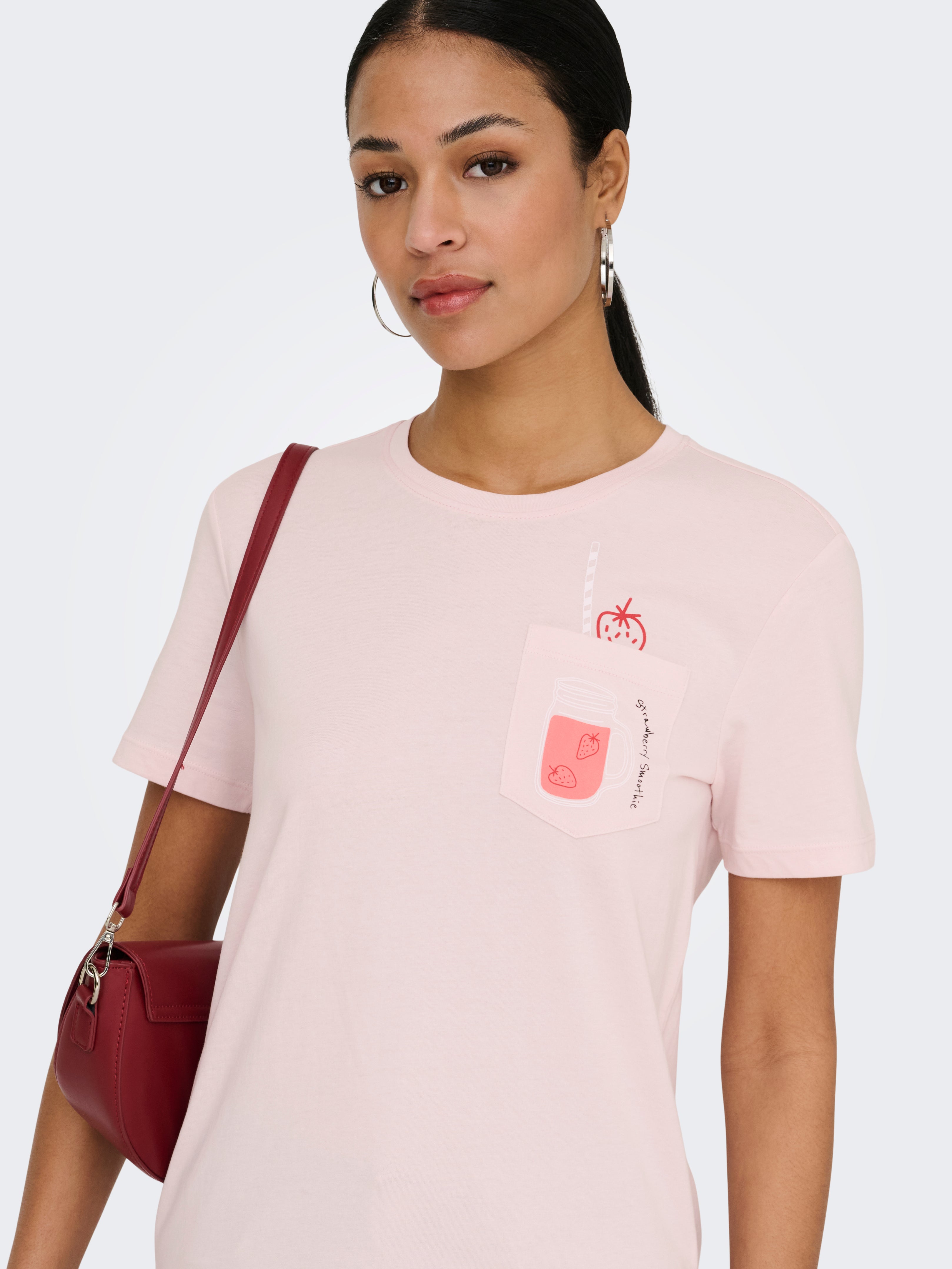 only Damen T-Shirts Pale Lilac/Spar