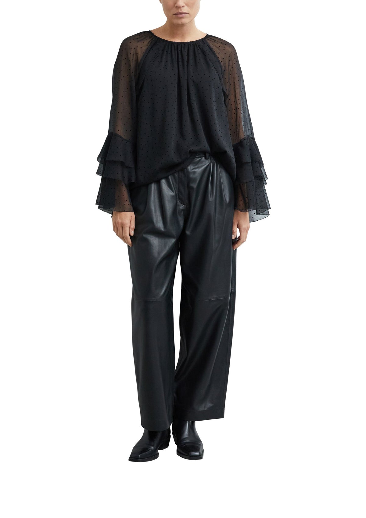 Comma Damen Blusen A Grey/Black
