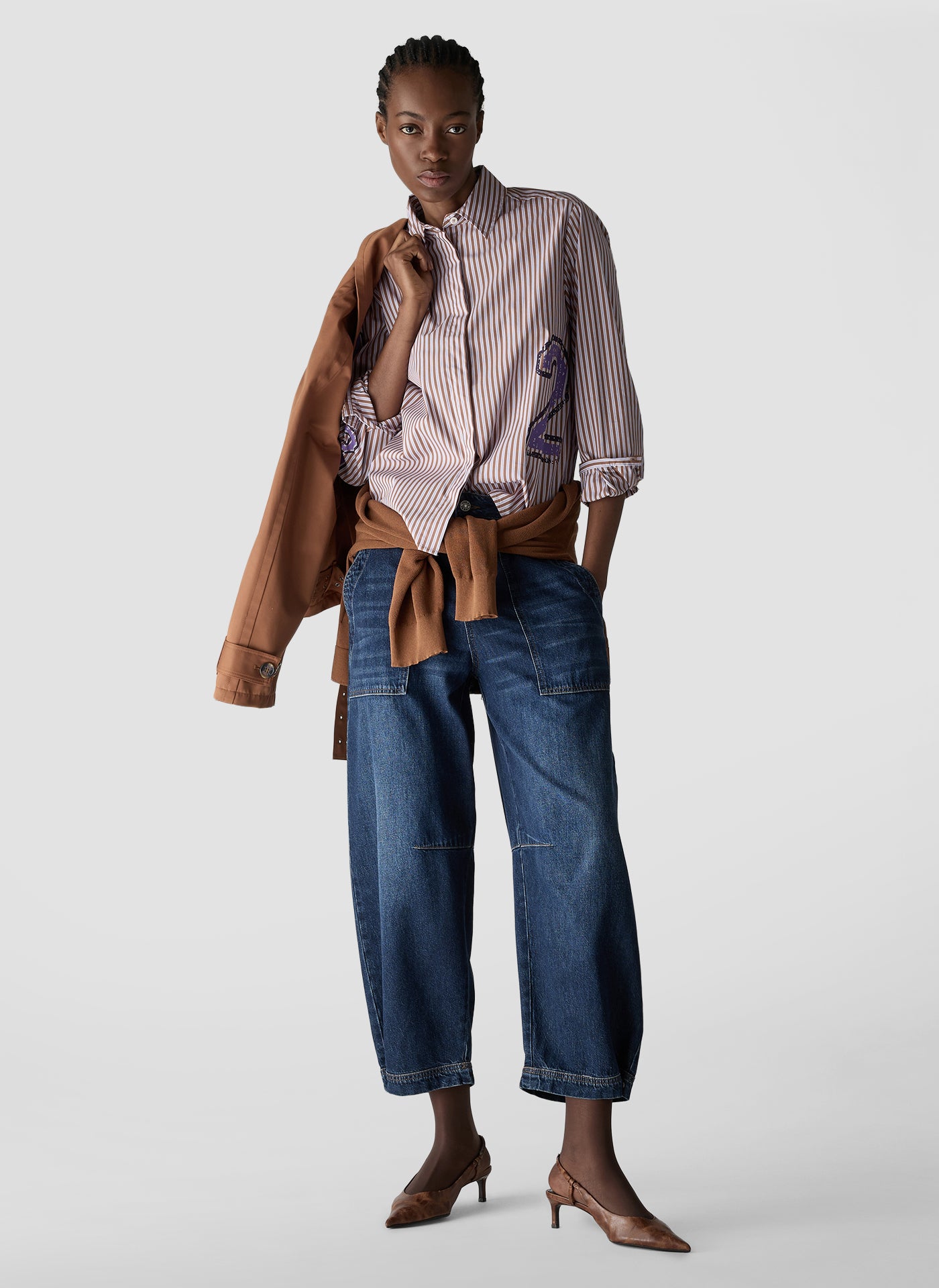 Le Comte Damen Blusen Zimt