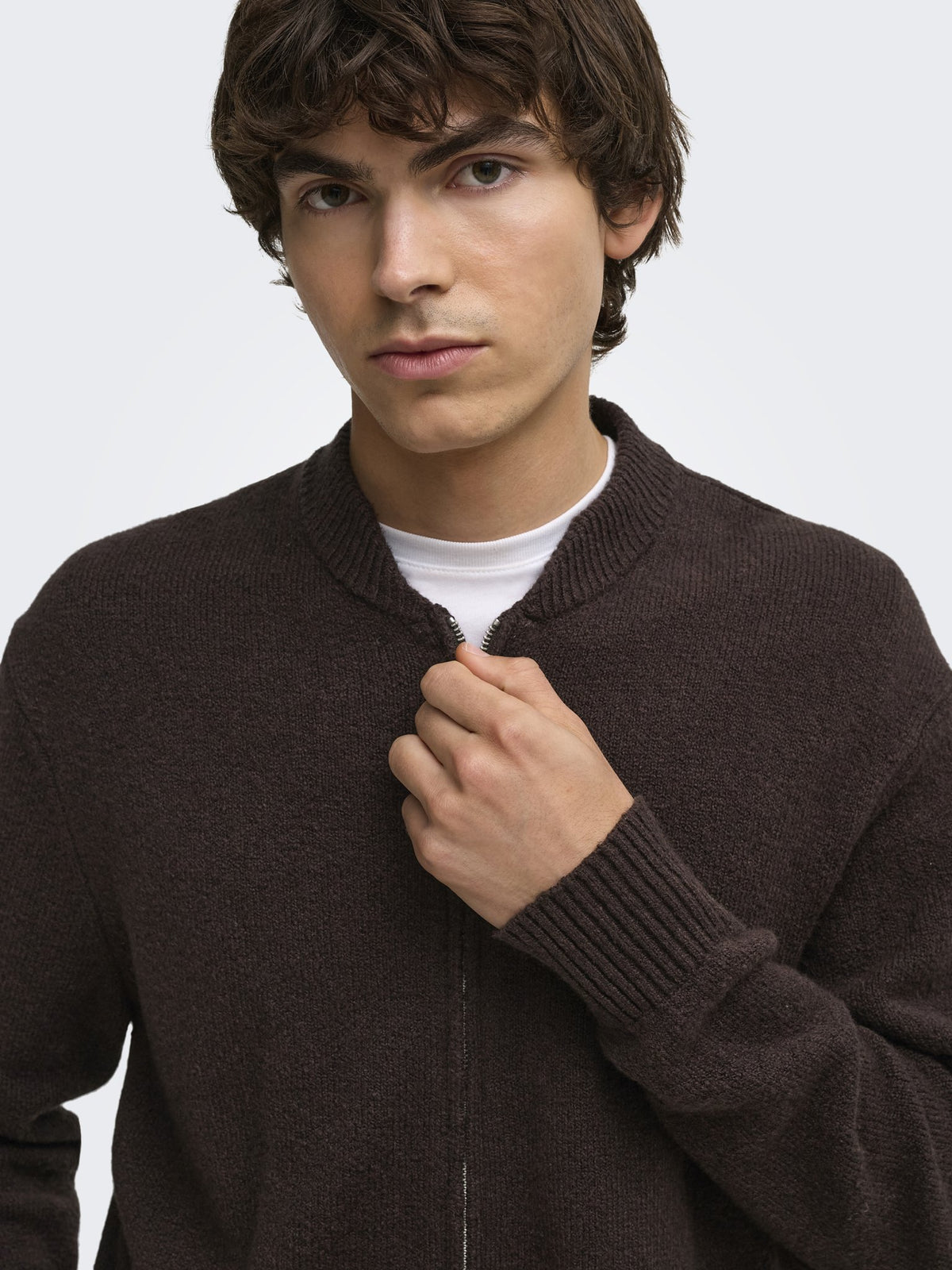 Only & Sons Herren Strickjacken Demitasse