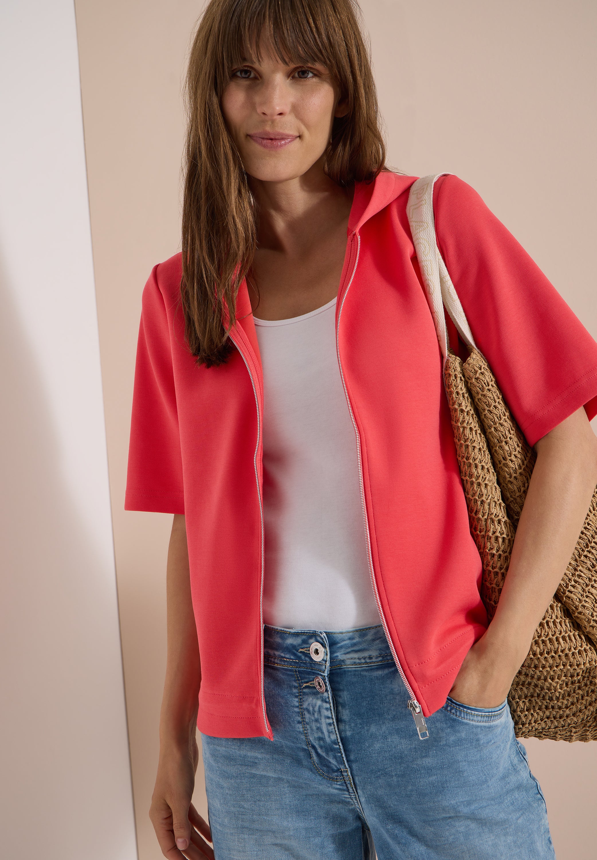 Cecil Damen T-Shirts Coral