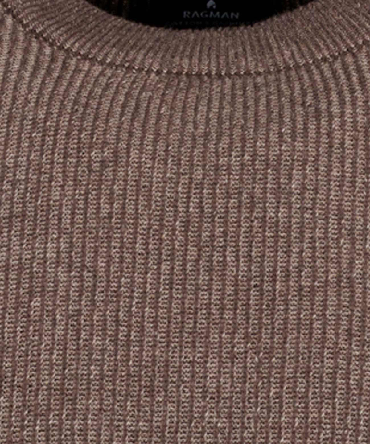 Ragman Herren Pullover  Braun