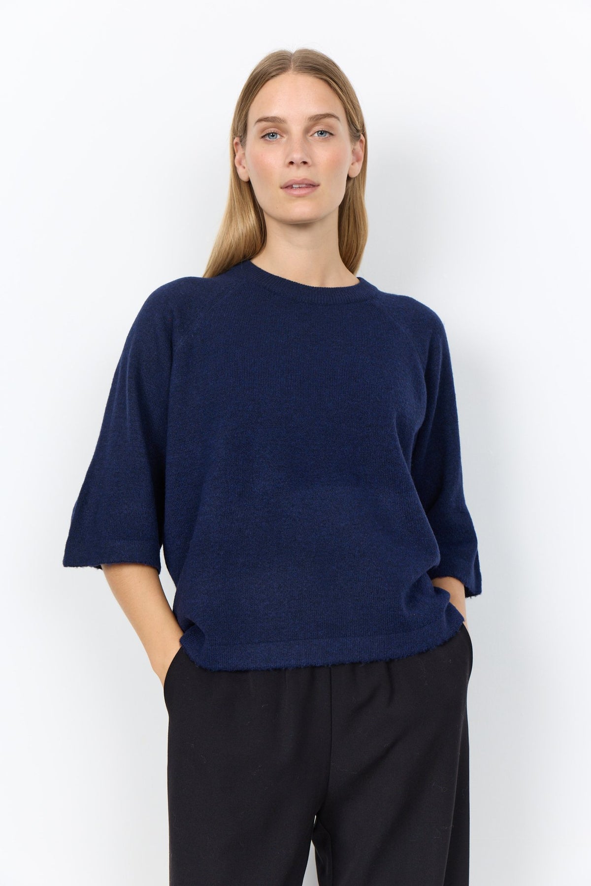 Soya Concept Damen Pullover Navy Melange