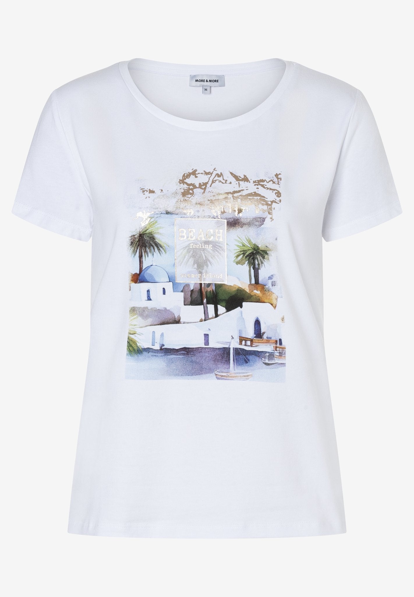 More & More Damen T-Shirts White