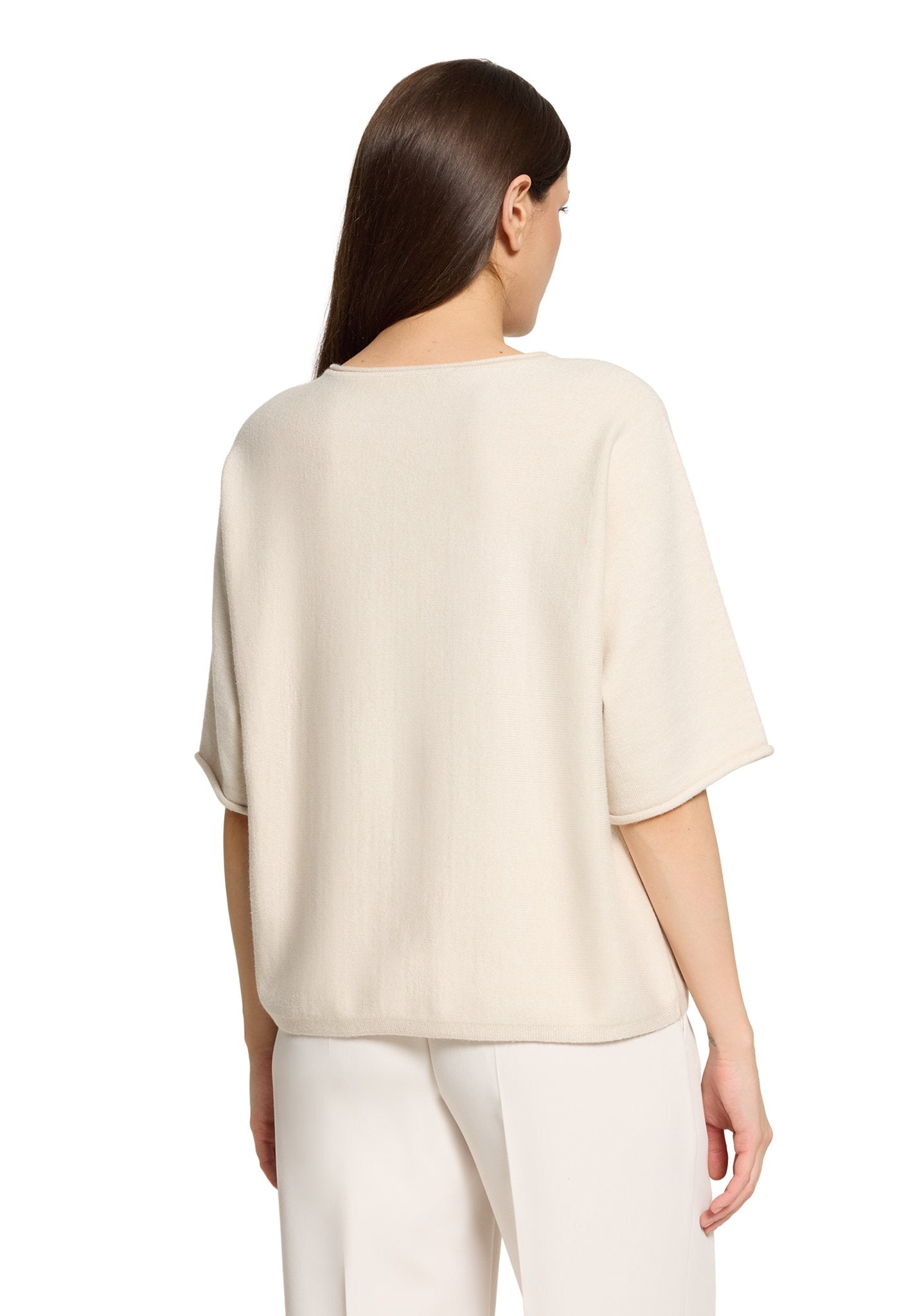 Betty & Co Damen Pullover Bright Cream Me