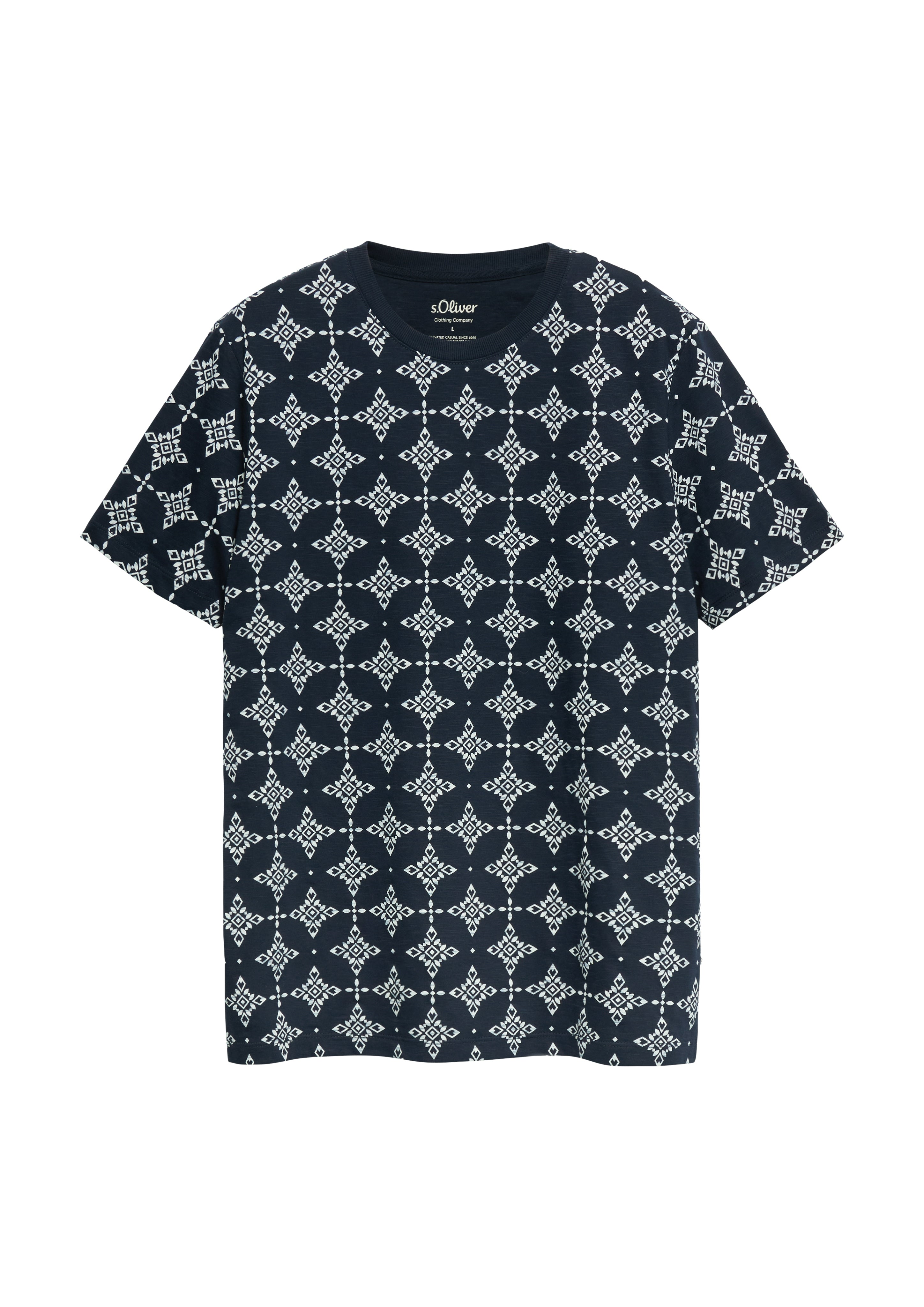 S. Oliver red Herren T-Shirts kurz Blue