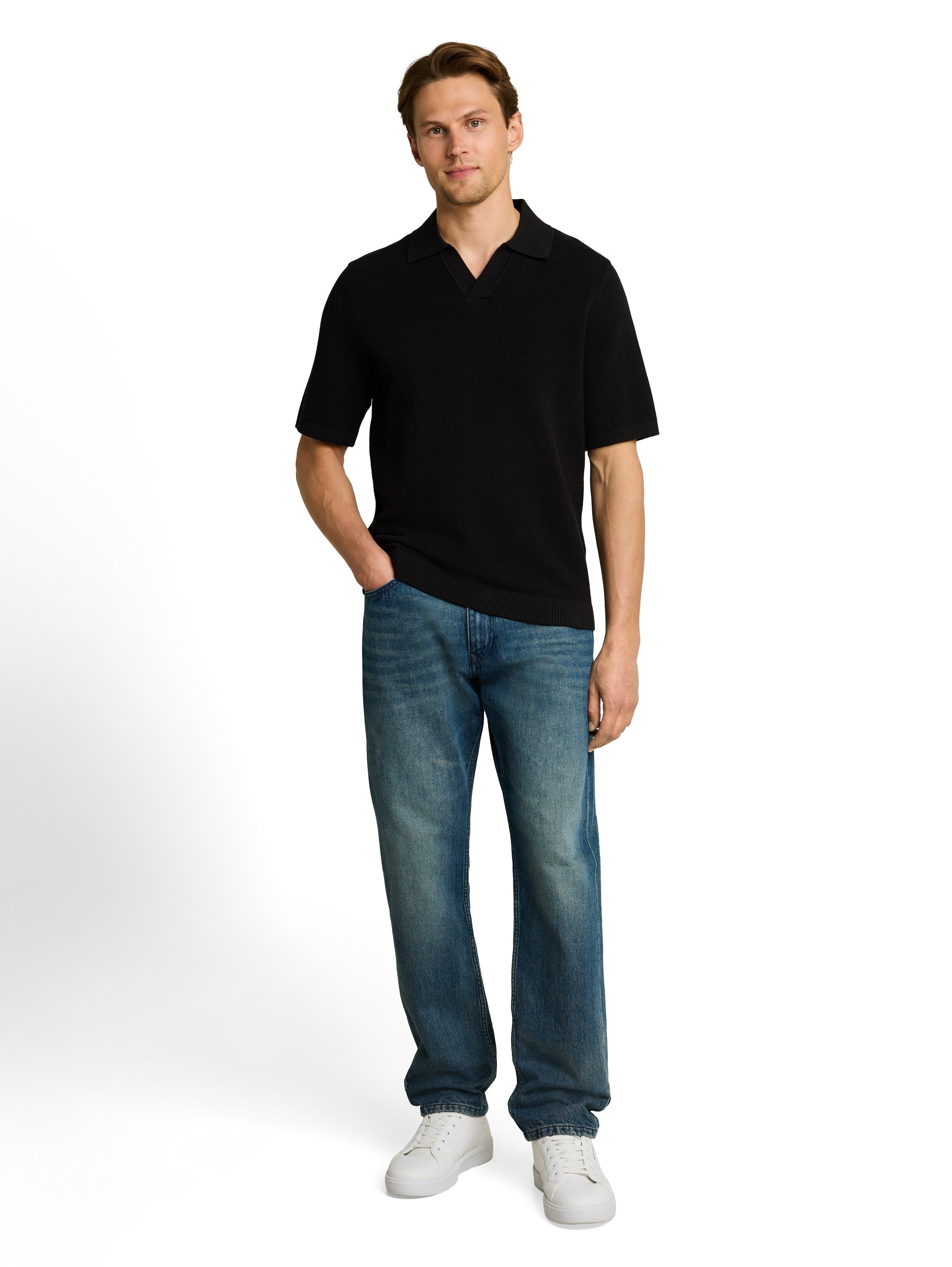 Tom Tailor denim Herren Pullover Black