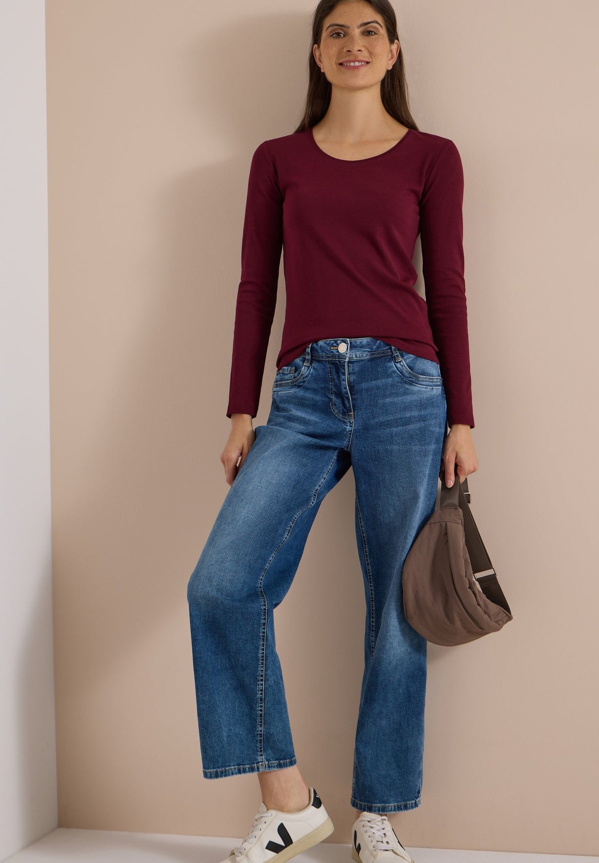 Cecil Damen T-Shirts Red Wine