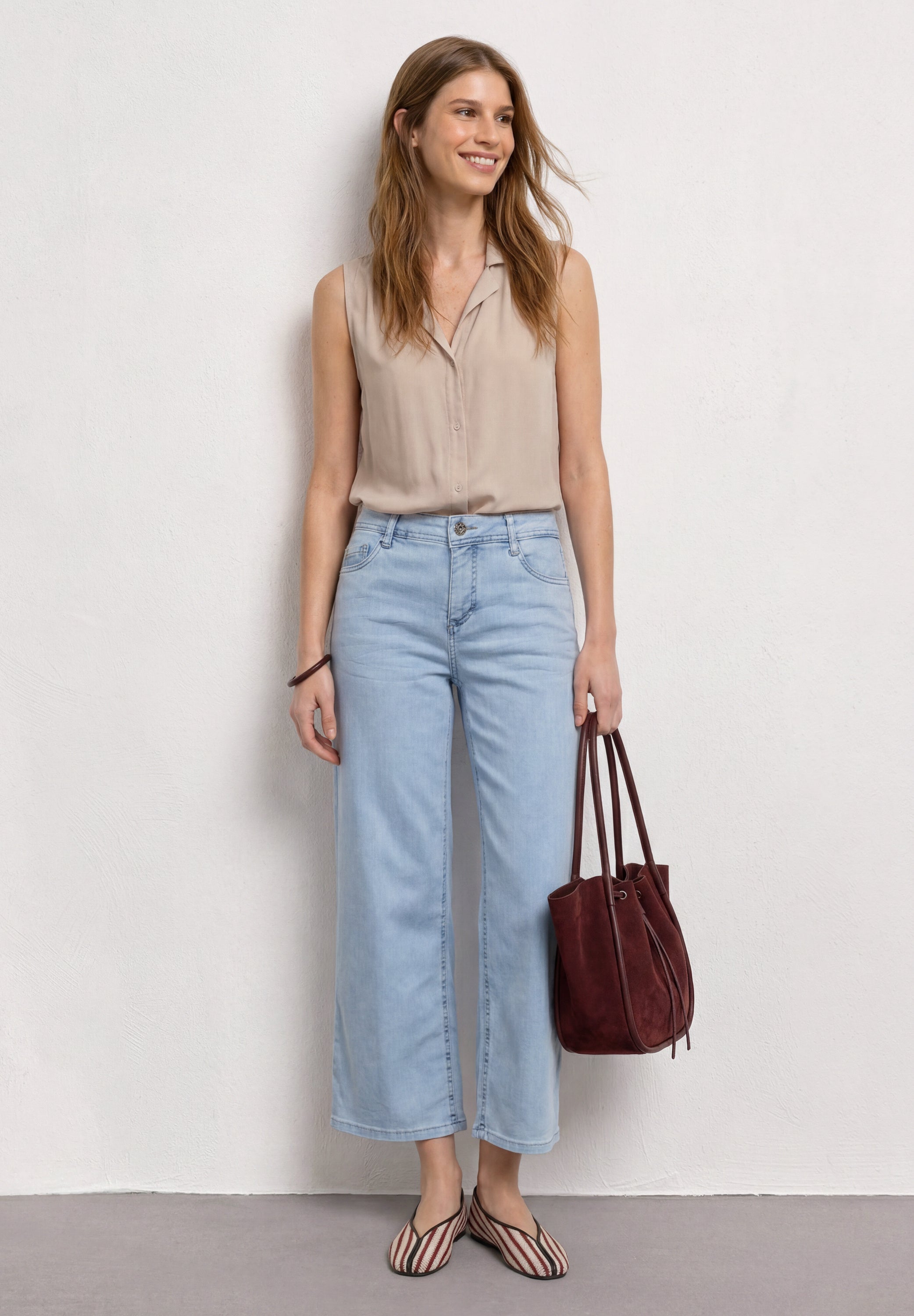 Street One Damen Blusen  Clay Sand