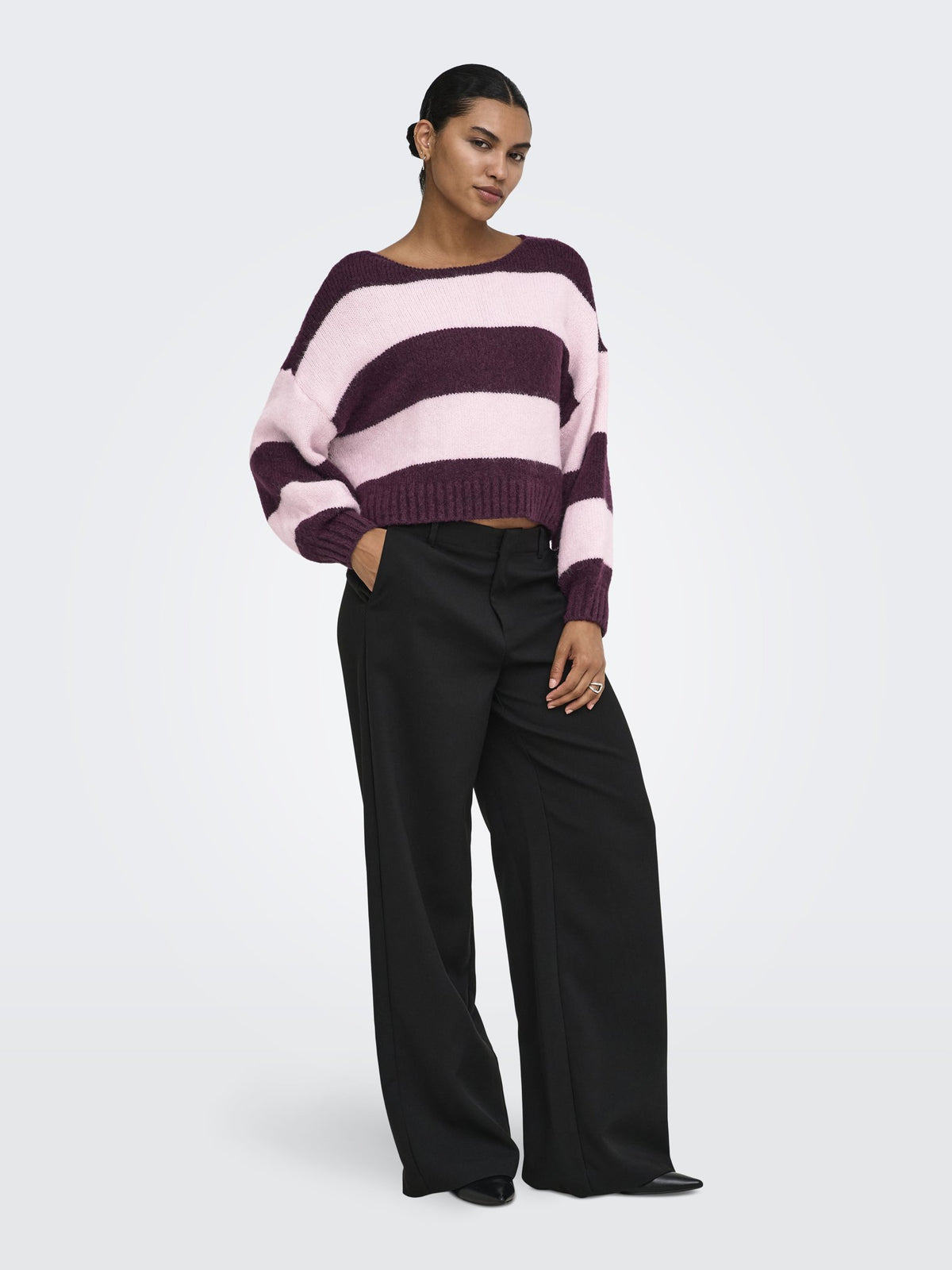Only Damen Pullover Mauve Wine/Pink