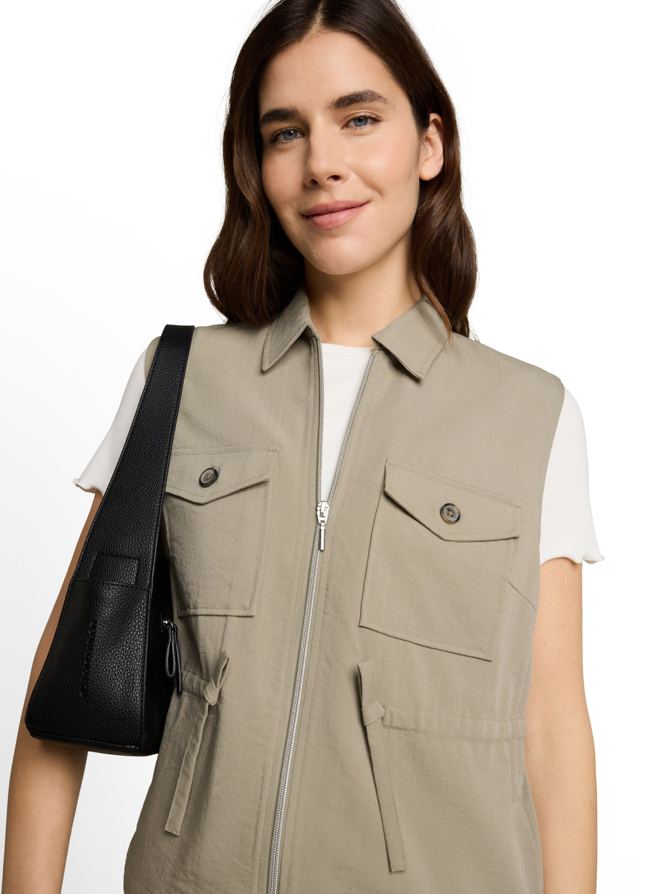Tom Tailor Damen Blazer Silver Olive