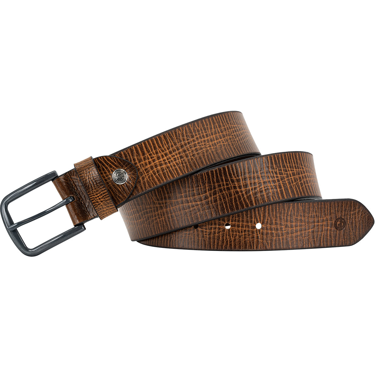 LINDENMANN Herren Gürtel Cognac