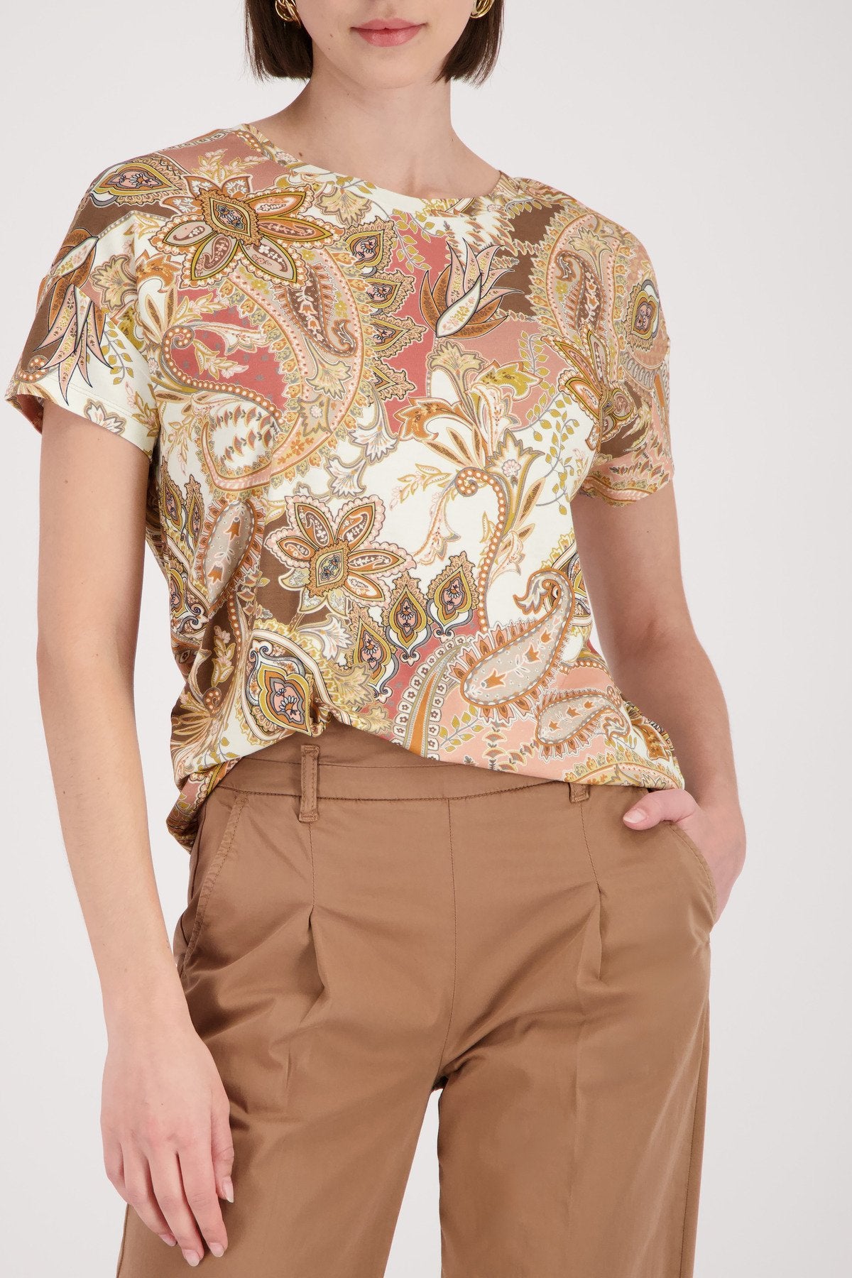 Monari Damen T-Shirts  Mocca Gemus