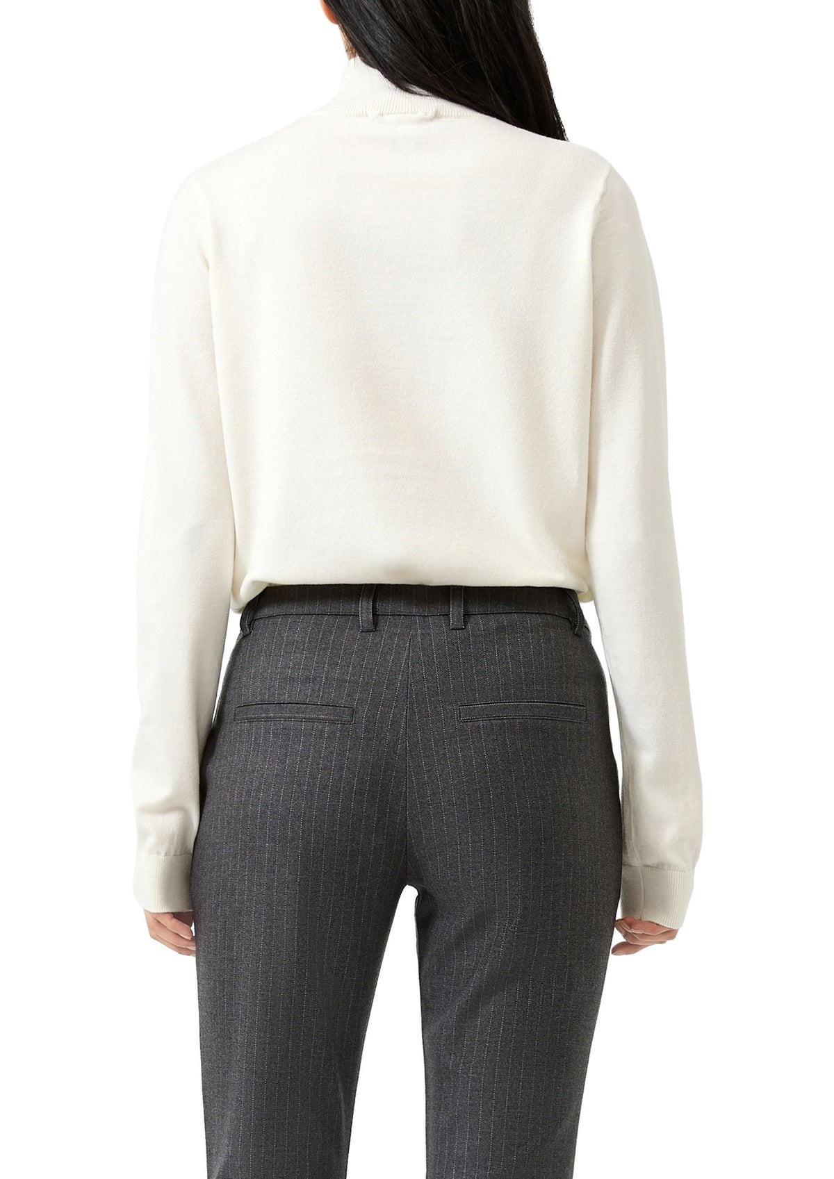 QS by S.Oliver Damen Pullover  White