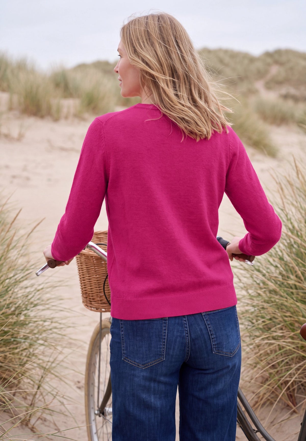 Cecil Damen Pullover Pink Flas