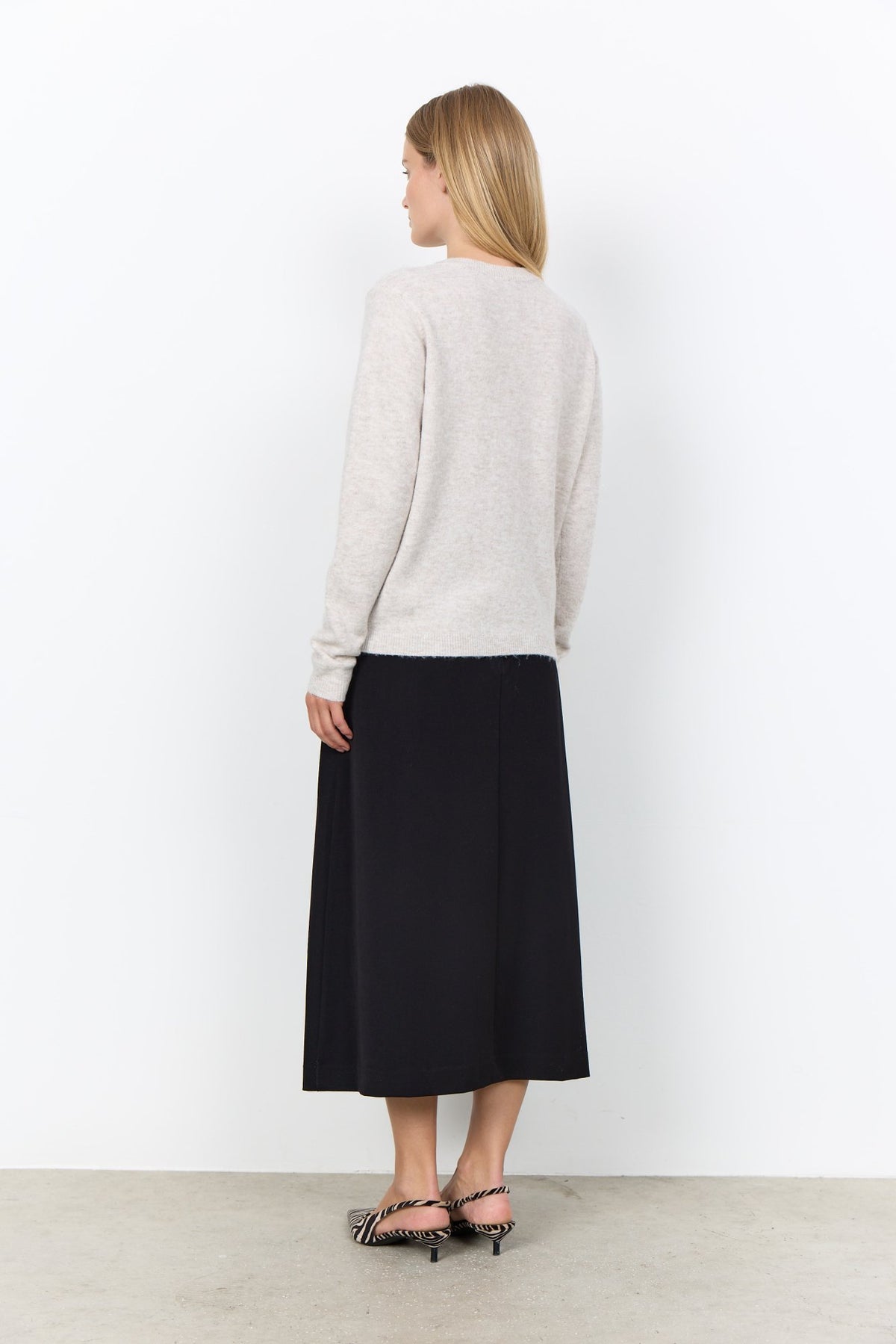 Soya Concept Damen Strickjacken Light Sand Mela