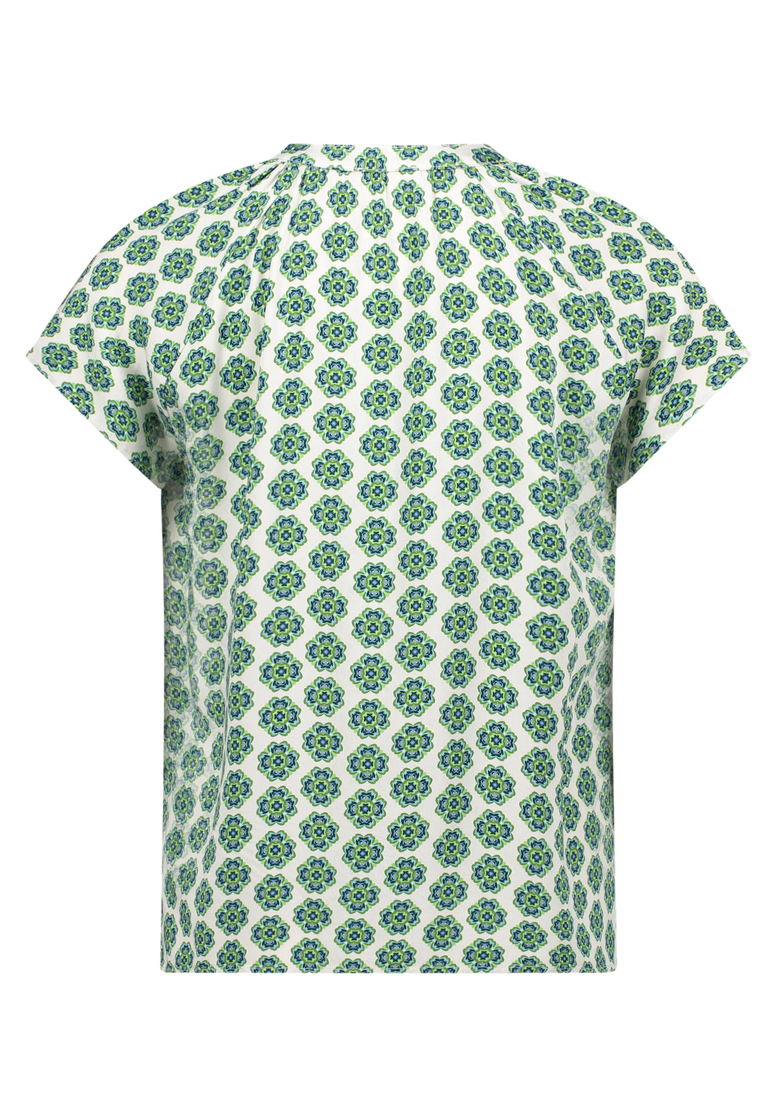 Cartoon Damen Blusen Green/Blue