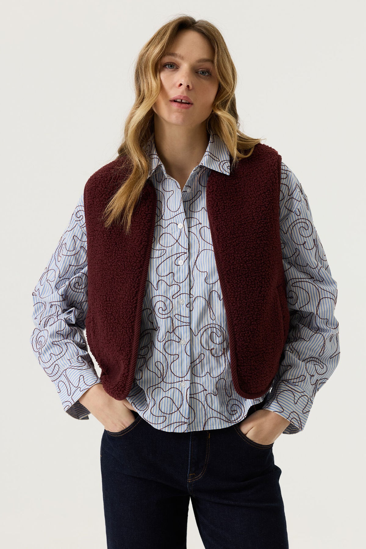 Garcia Damen Blazer Rosewood