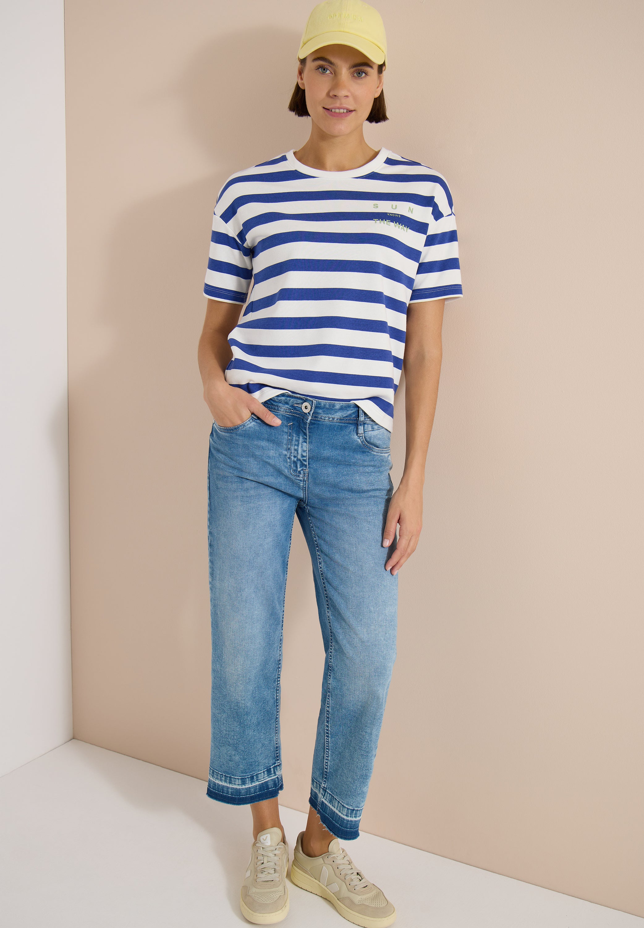 Cecil Damen T-Shirts Deep Rive
