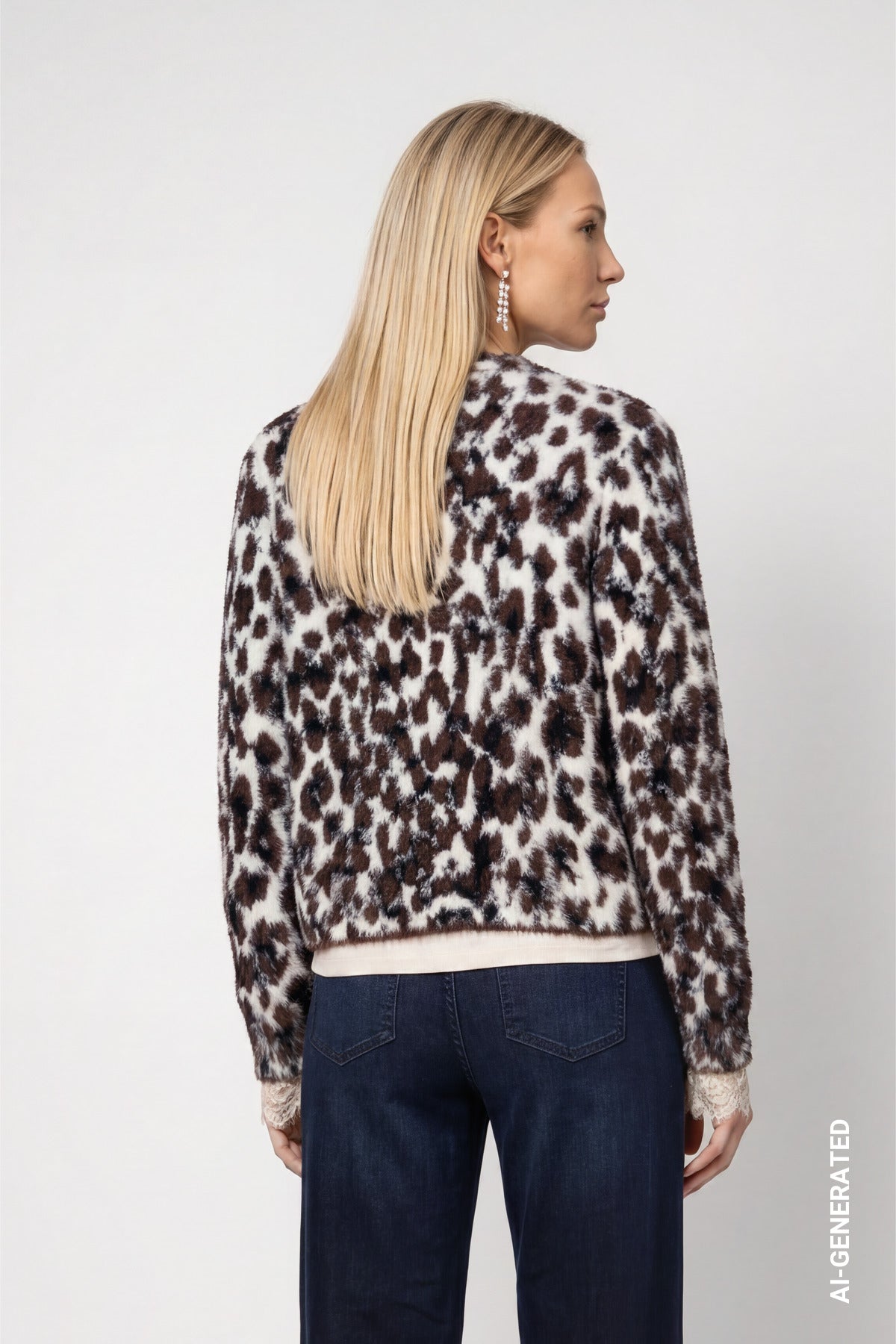 Monari Damen Strickjacken  Black Coffe