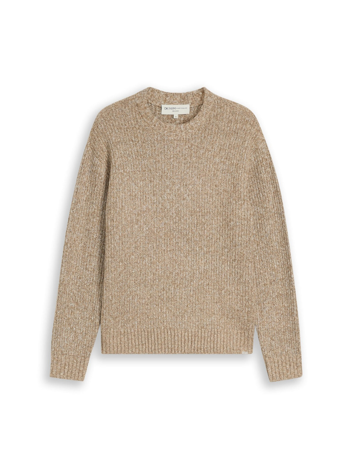 Tom Tailor denim Herren Pullover White Brown Kni