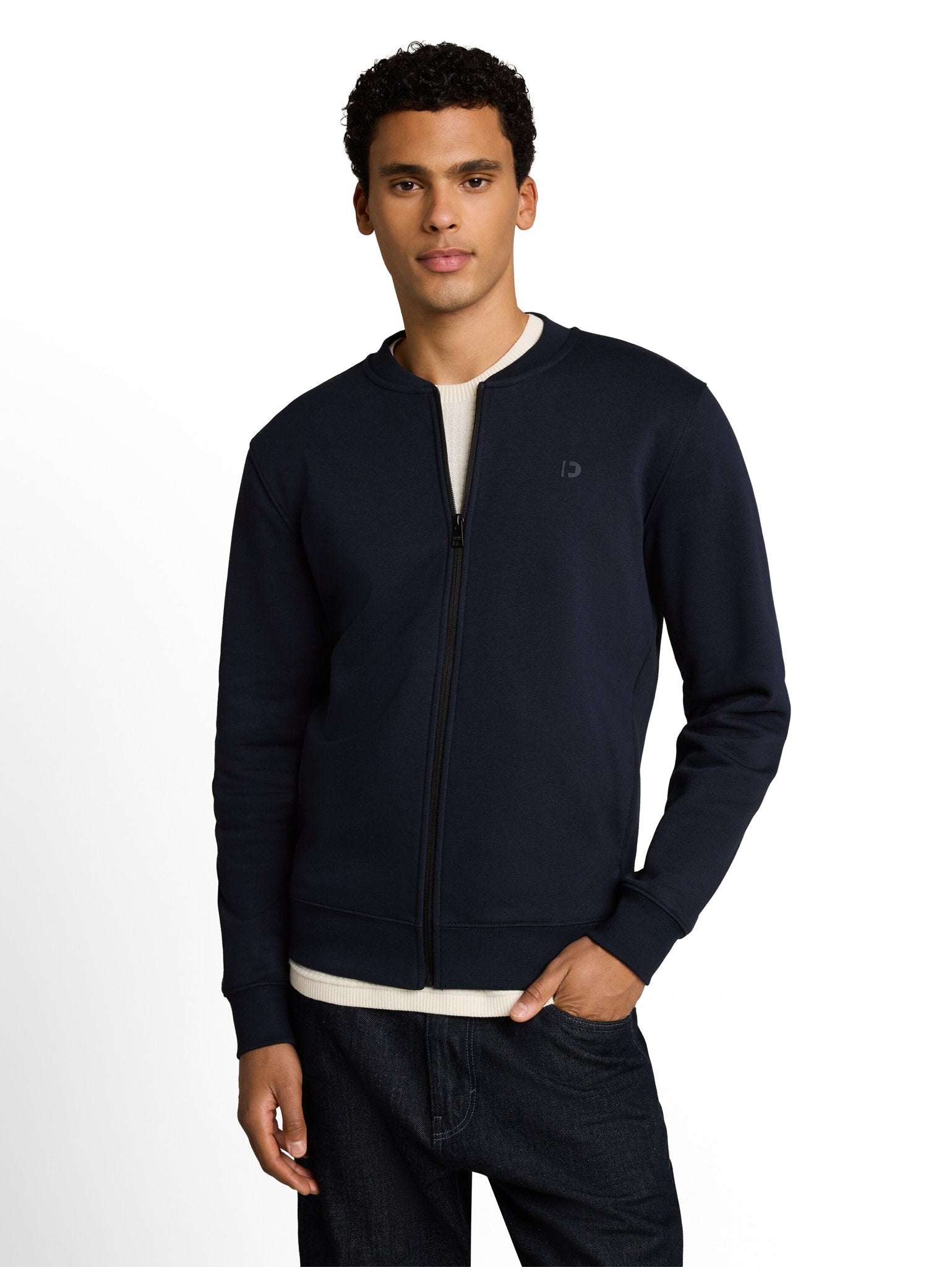 Tom Tailor denim Herren Sweatjacken Sky Captain Blu