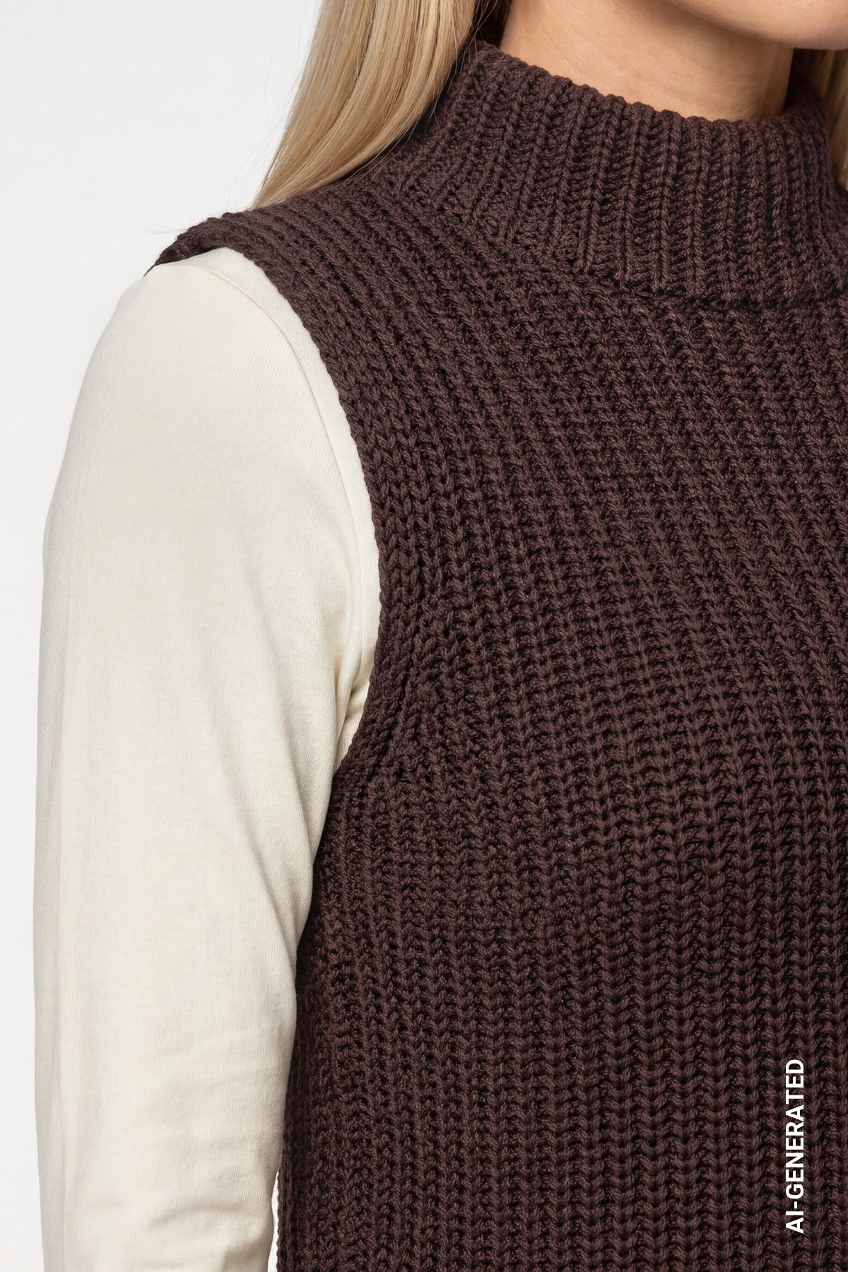 Monari Damen Pullover Black Coffe