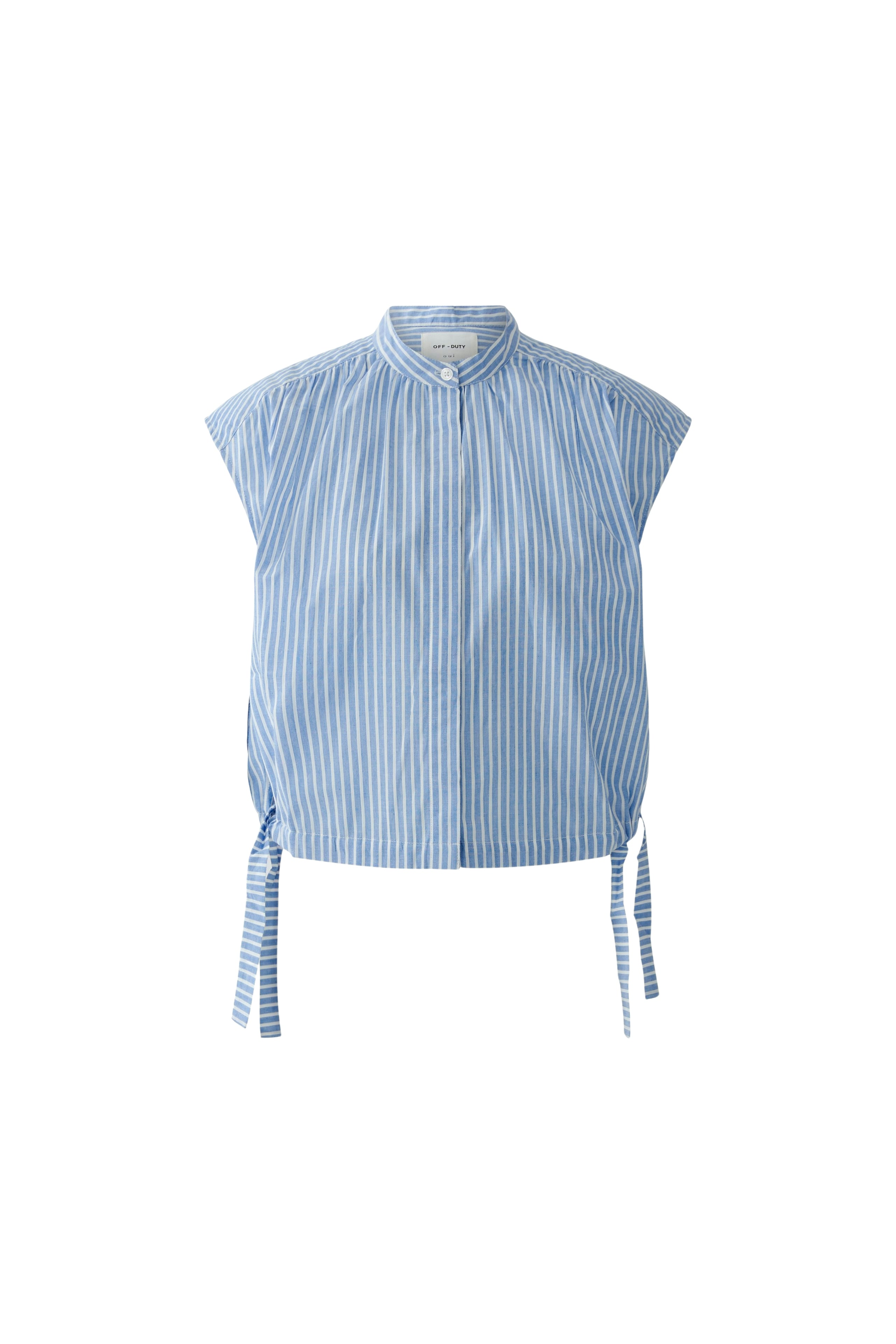 Oui Damen Blusen Lt Blue Wh