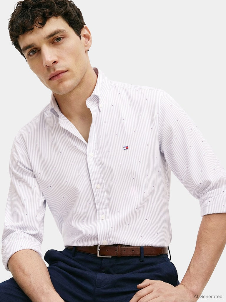 Tommy Hilfiger Herren Hemden A Blue