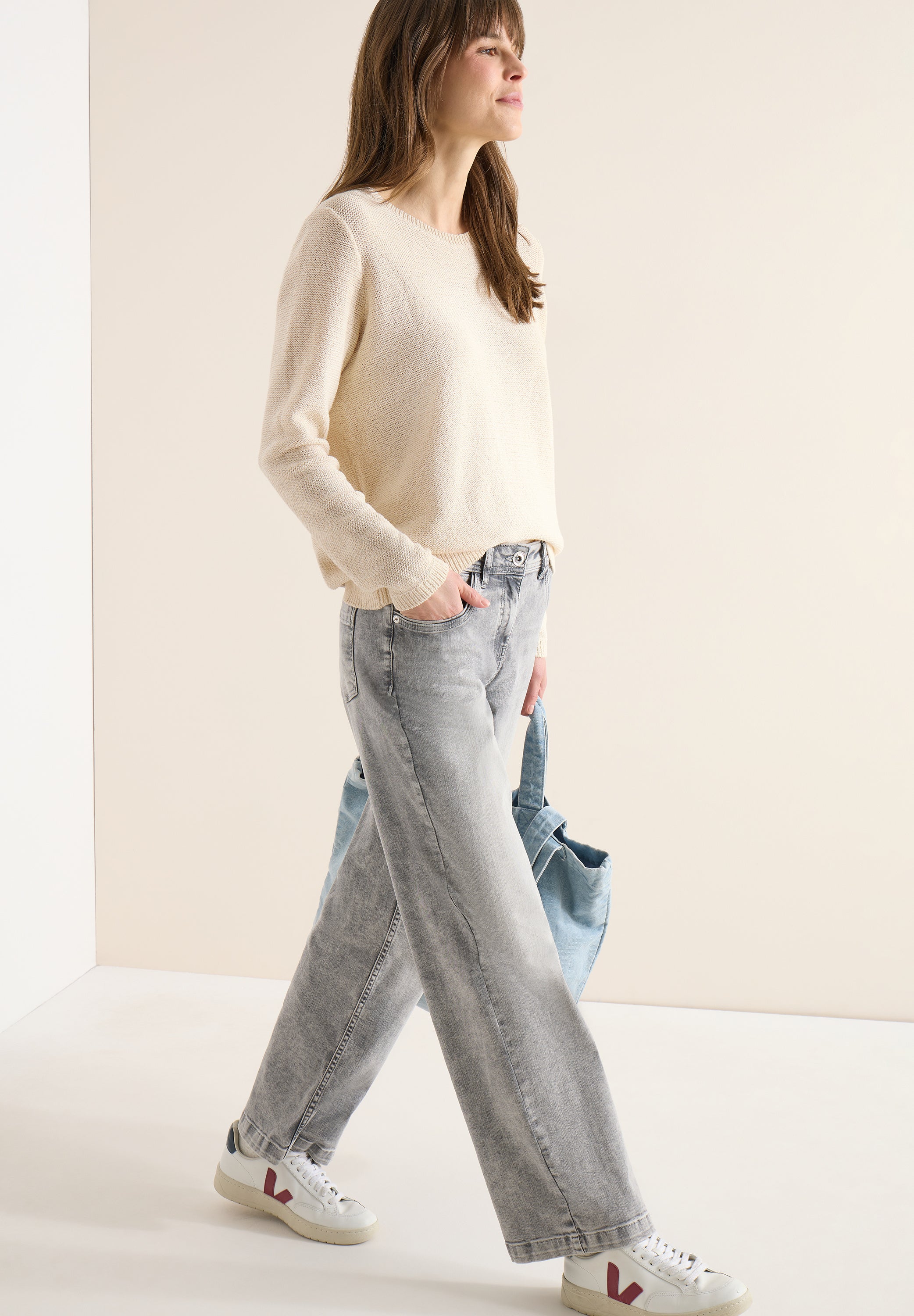 Cecil Damen Pullover Pearl Bei