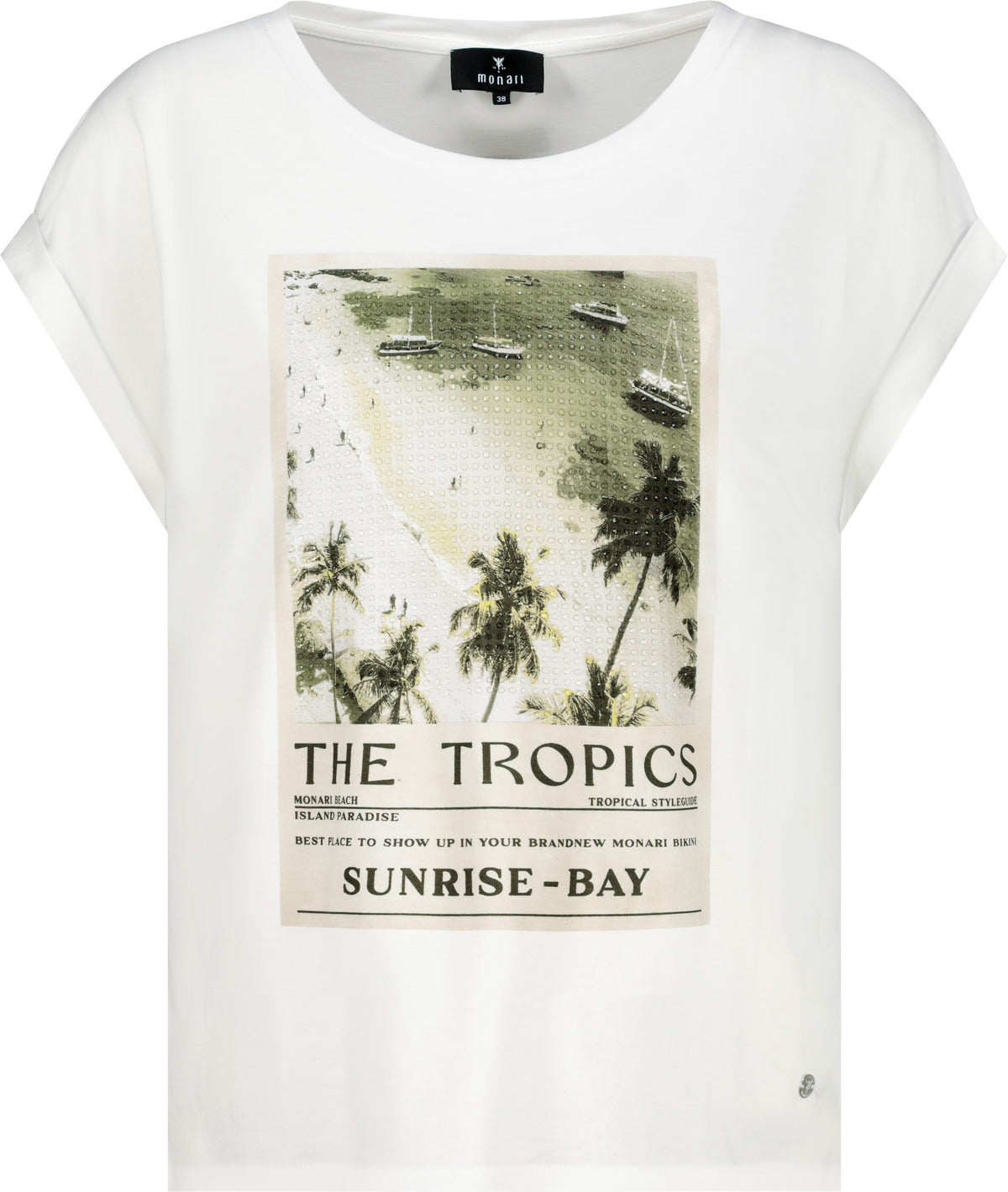 Monari Damen T-Shirts Cream