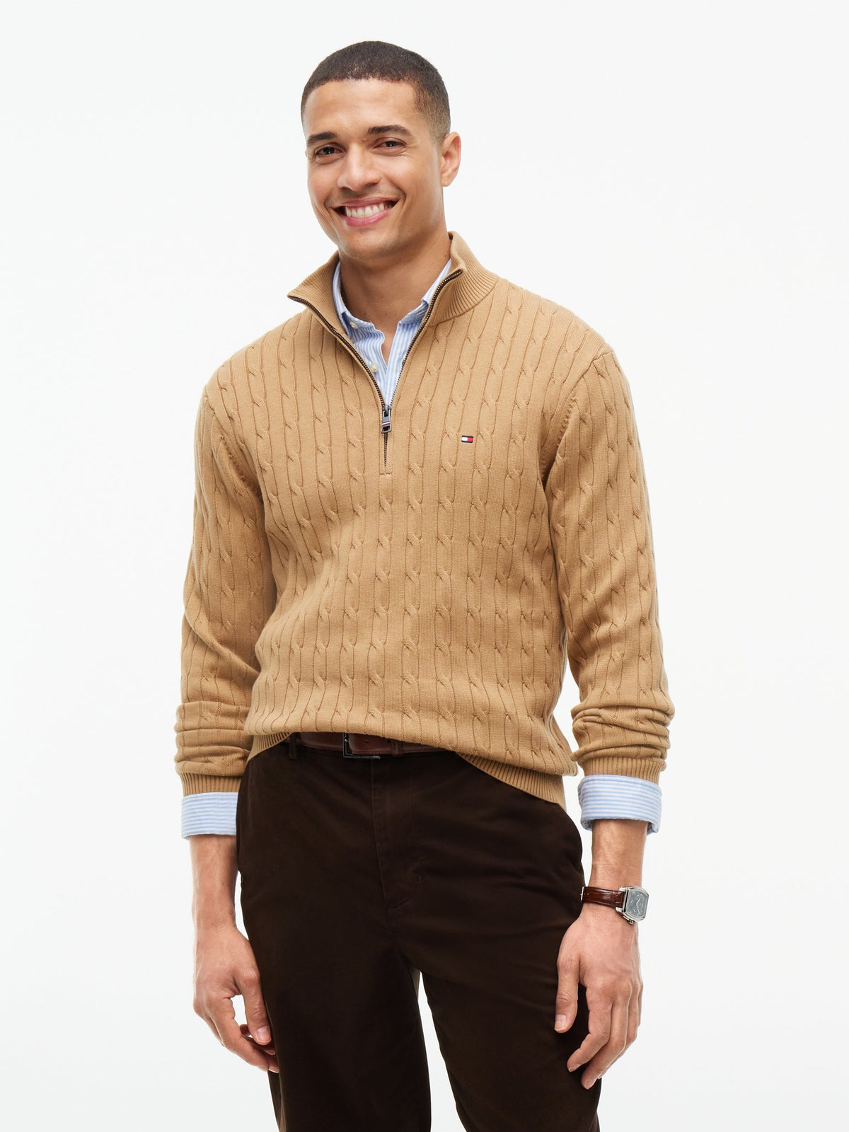 Tommy Hilfiger Herren Pullover Rbc Khaki