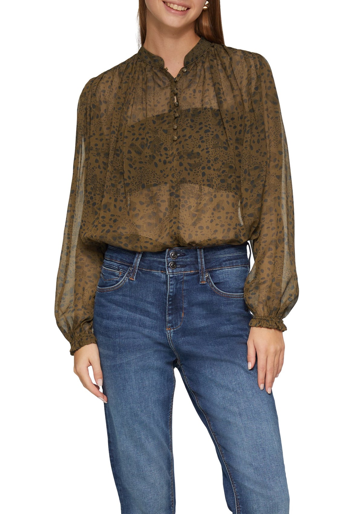 QS by S.Oliver Damen Blusen A Green
