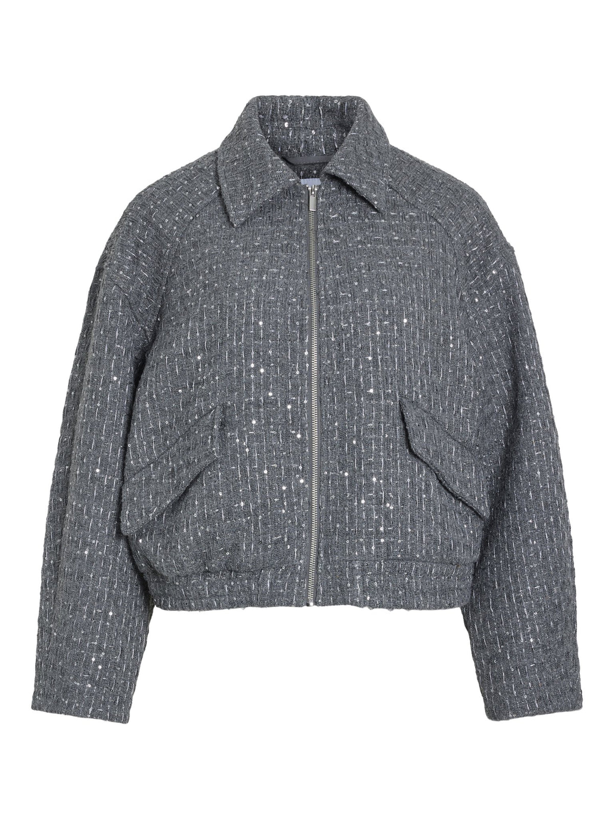 Vila Damen Jacken Dark Grey Melan