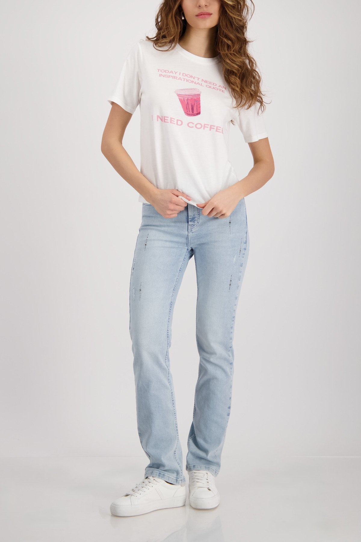Monari Damen T-Shirts  Off-White