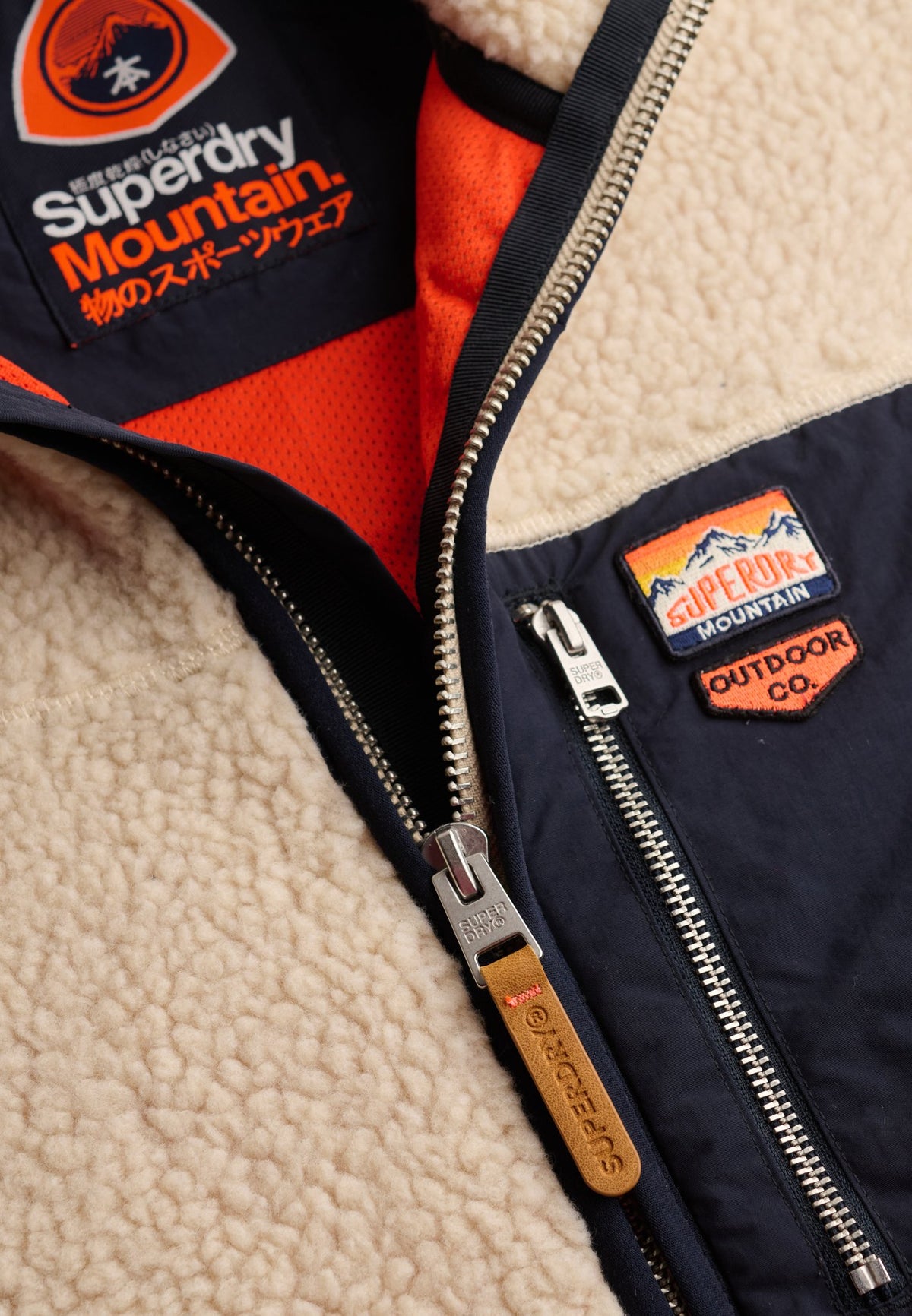 Superdry Herren Sweatjacken Mn Oatmeal/Oli