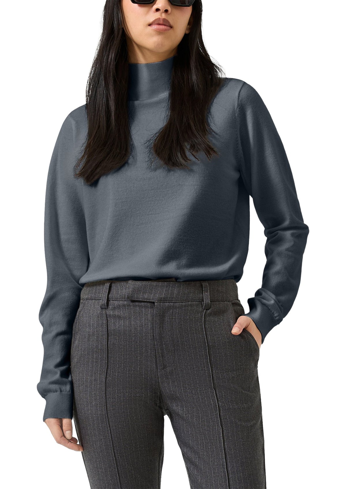 QS by S.Oliver Damen Pullover  Grey/Black