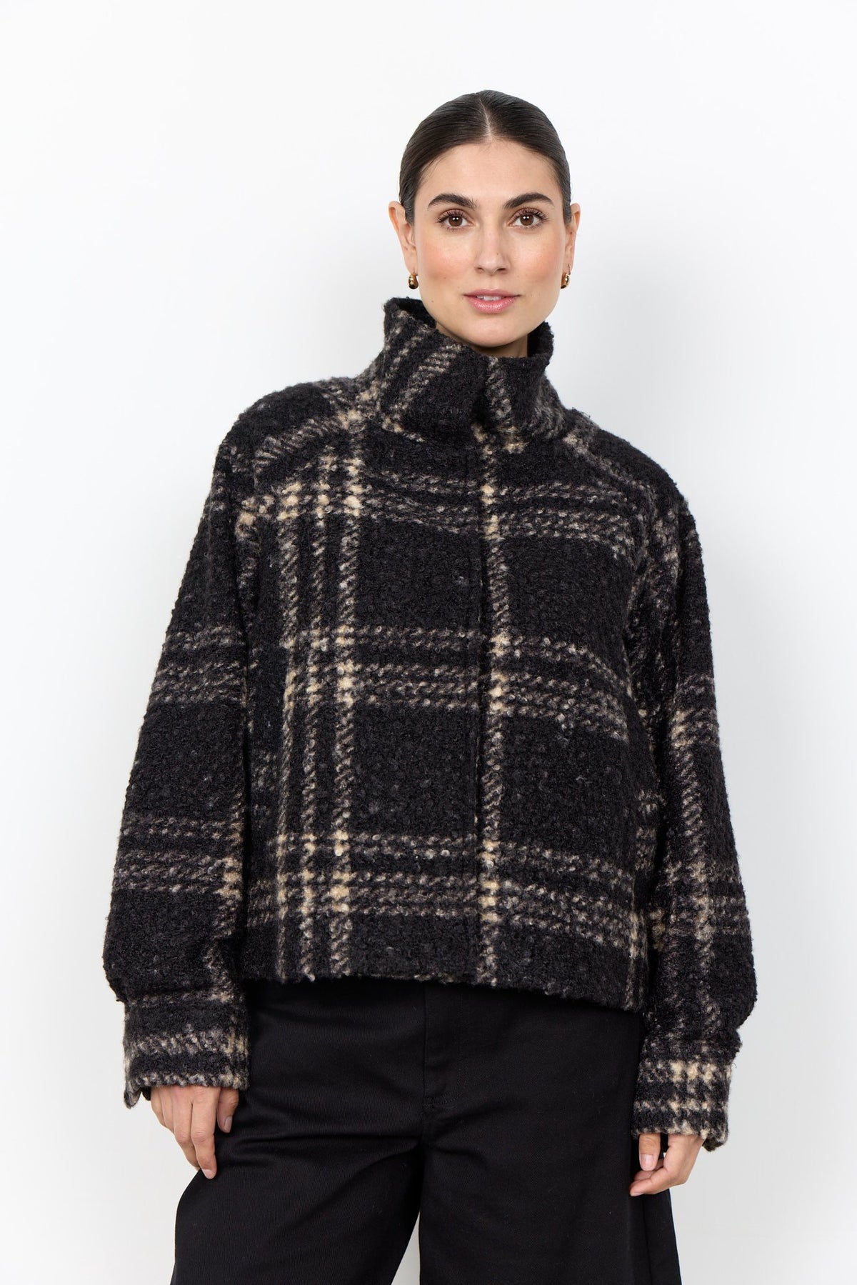 Soya Concept Damen Jacken Black Combi
