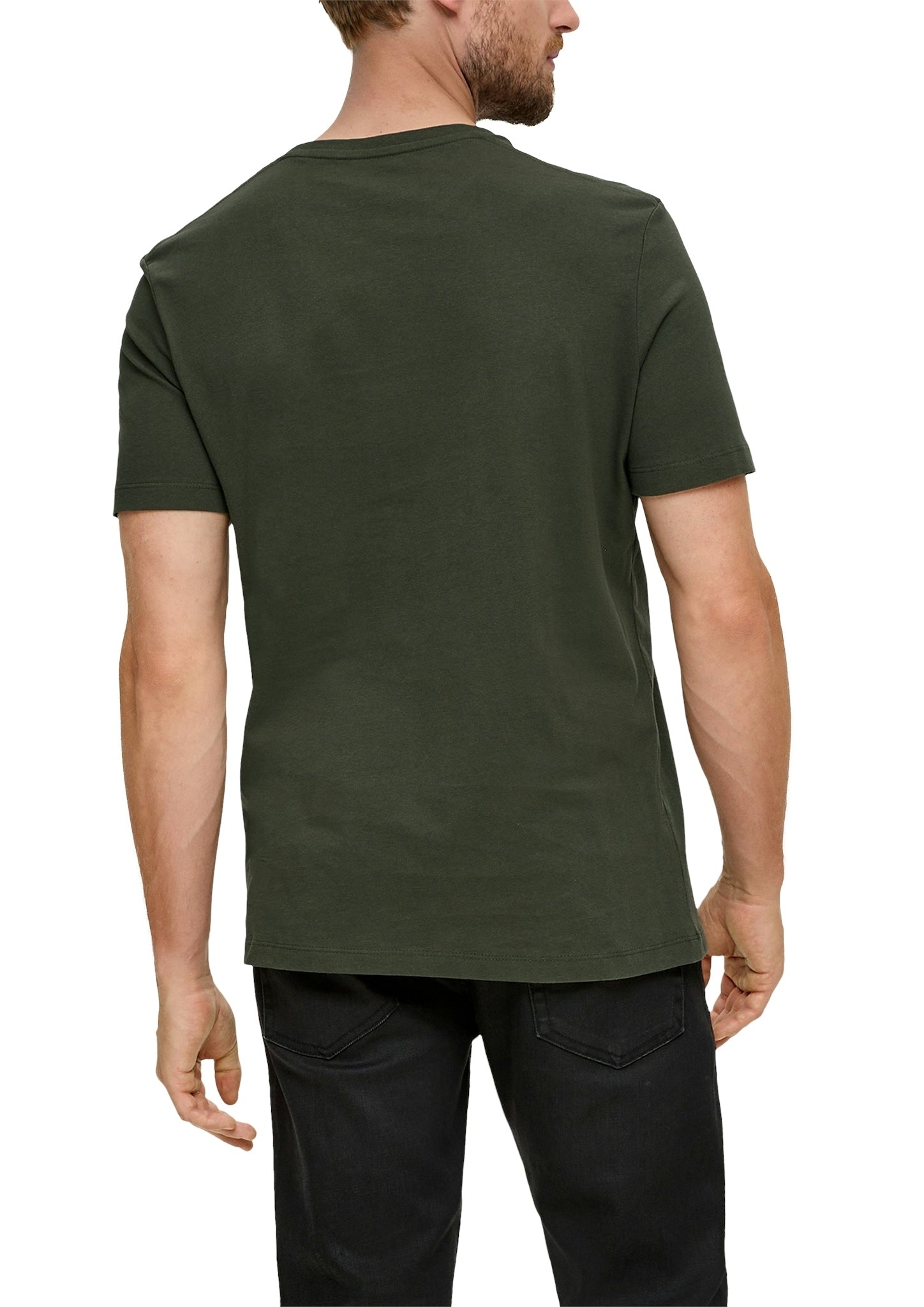 S. Oliver red Herren T-Shirts kurz Green