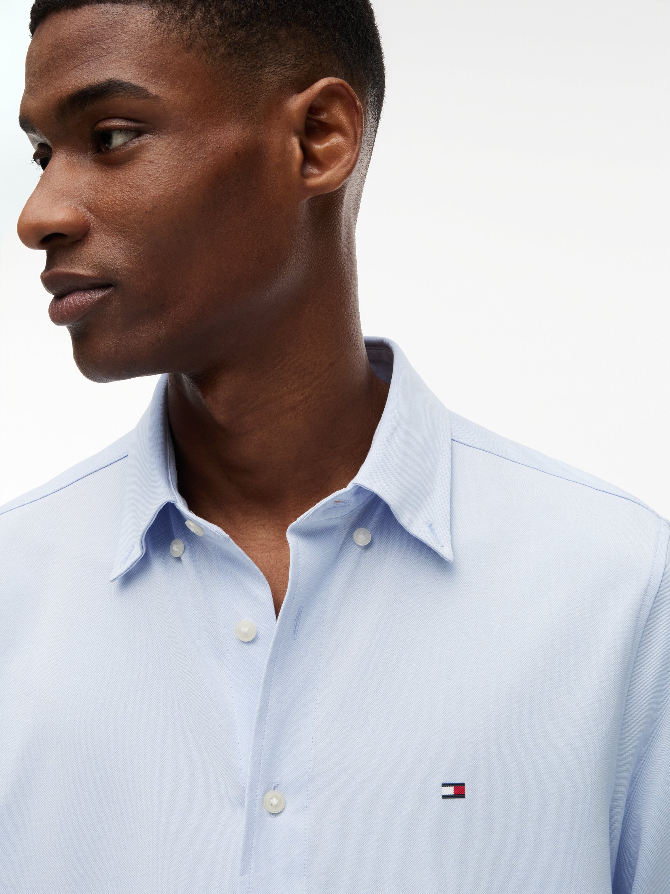 Tommy Hilfiger Herren Hemden Co Blue