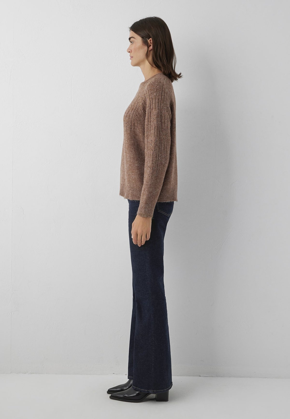 Mavi Damen Pullover Nutmeg