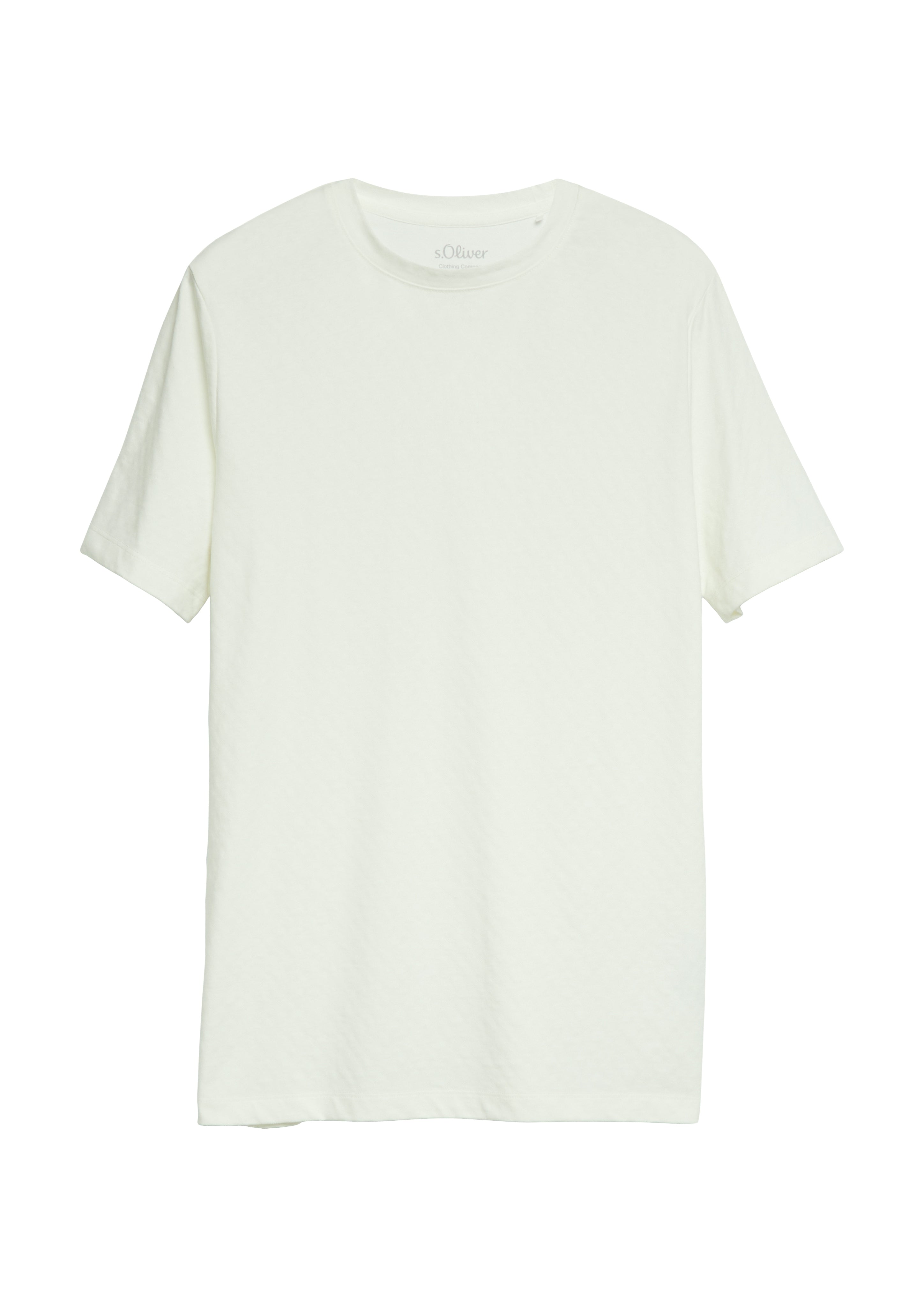 S. Oliver red Herren T-Shirts kurz White