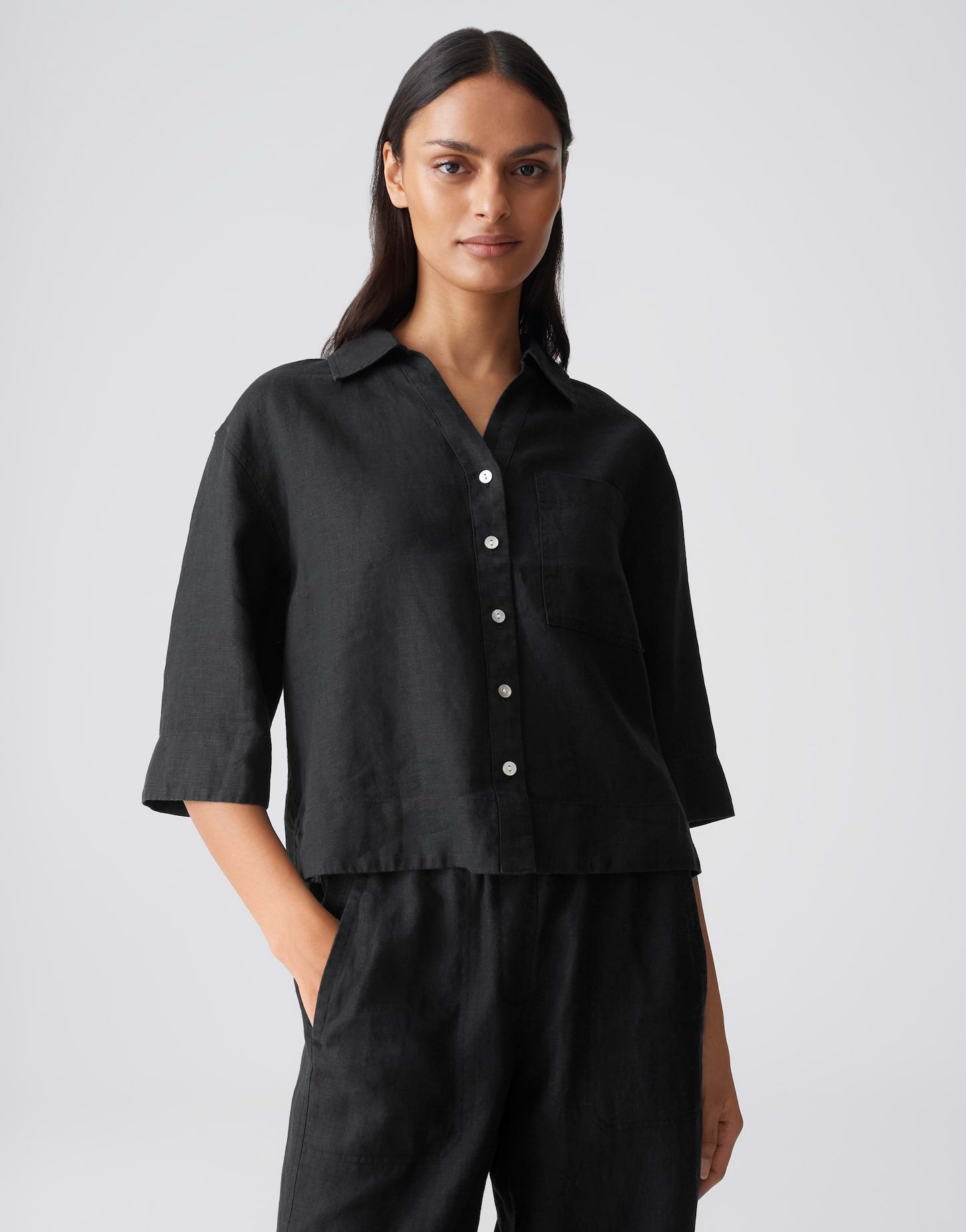 Opus Damen Blusen Black