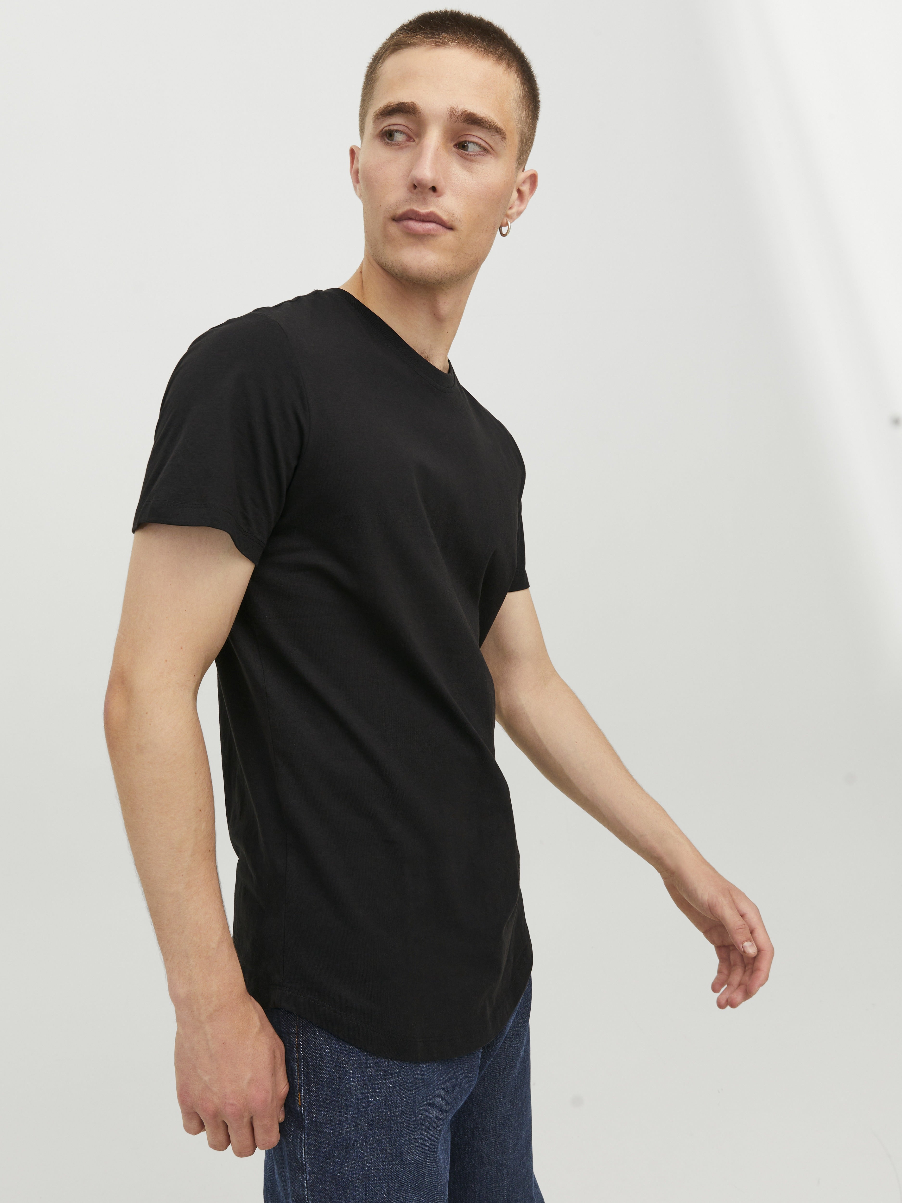 Jack & Jones Herren T-Shirts kurz Black/Reg