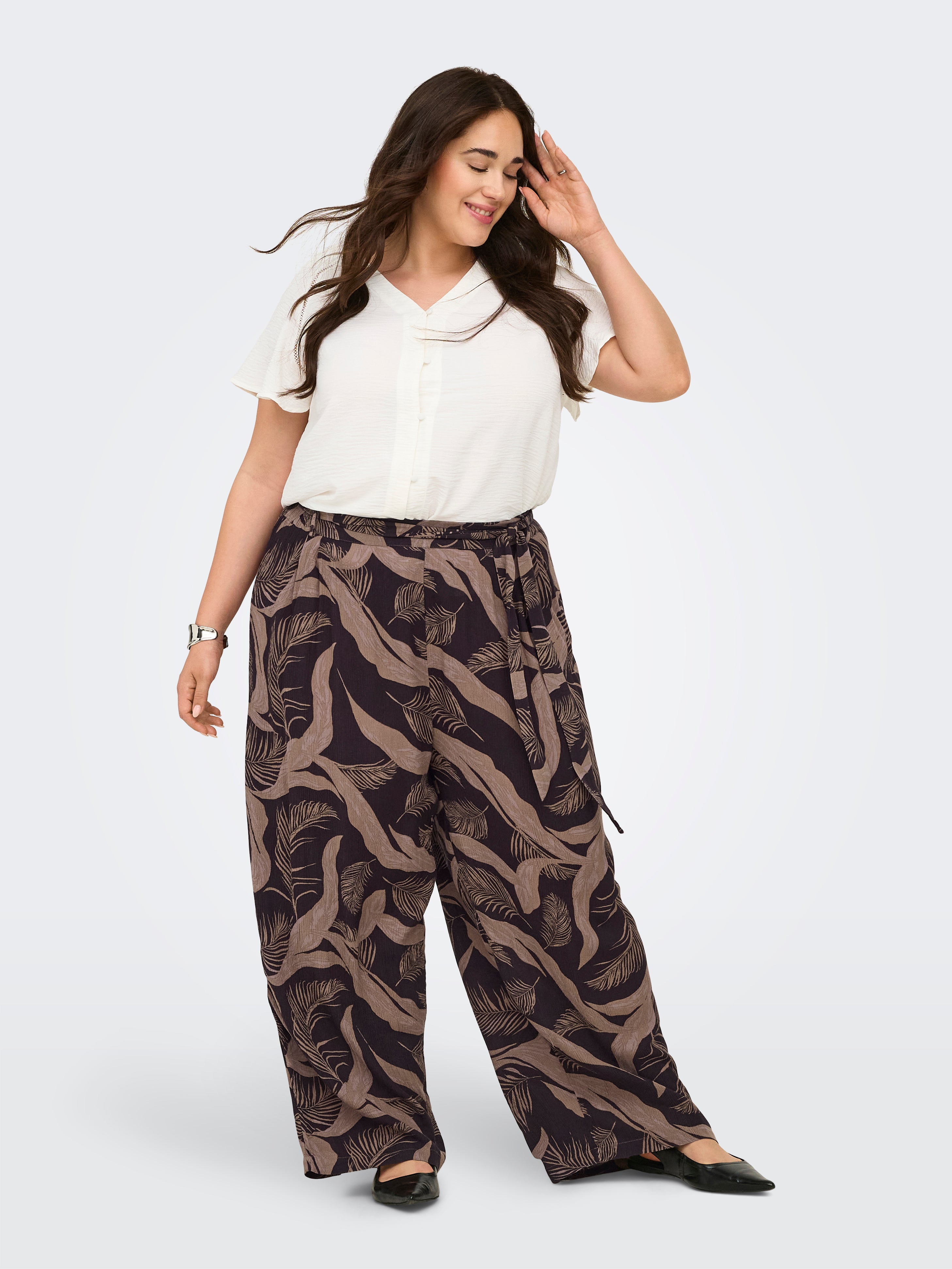 Only Caramkoma Damen Hosen Shopping Bag/Up